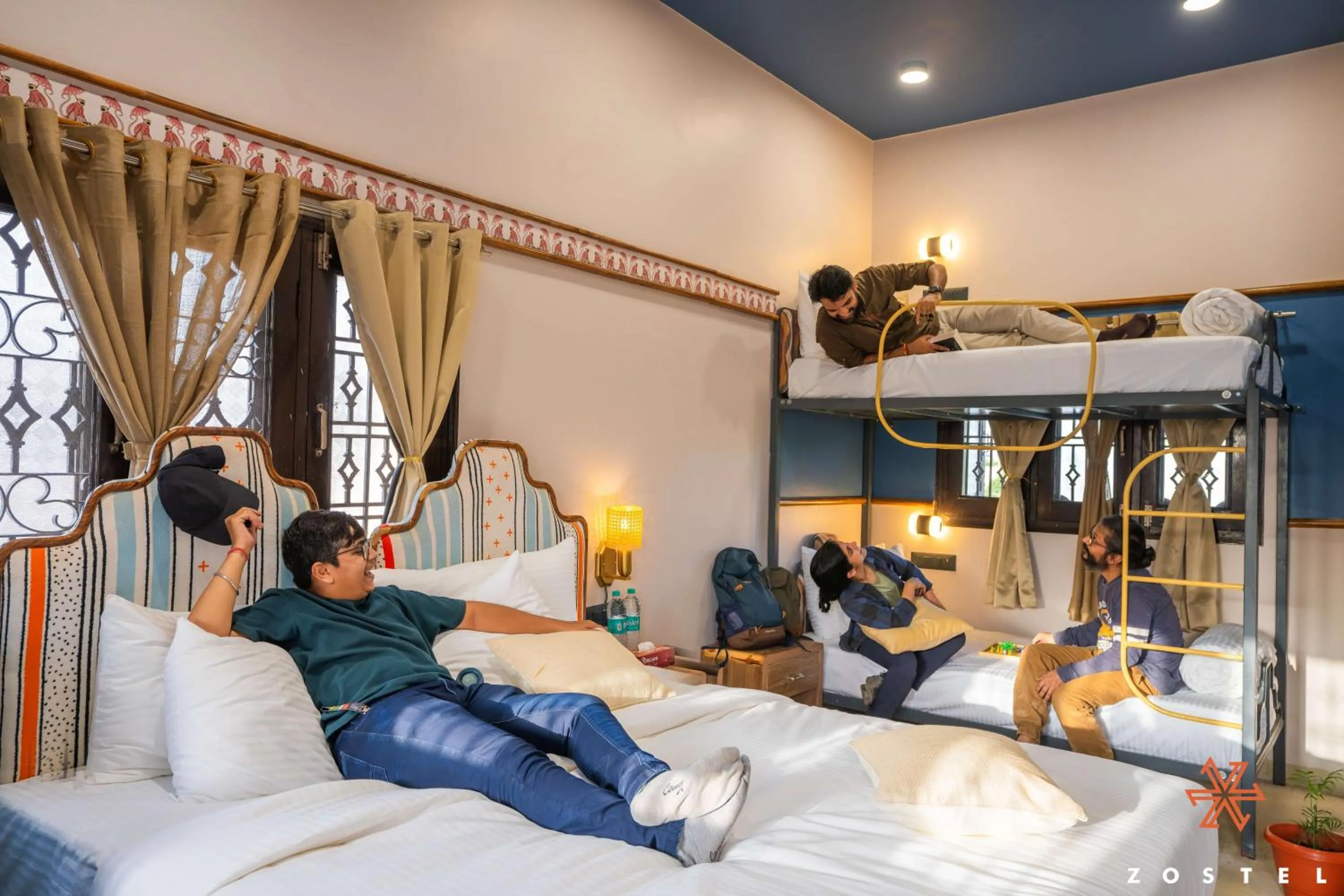 Bed in Zostel Indore