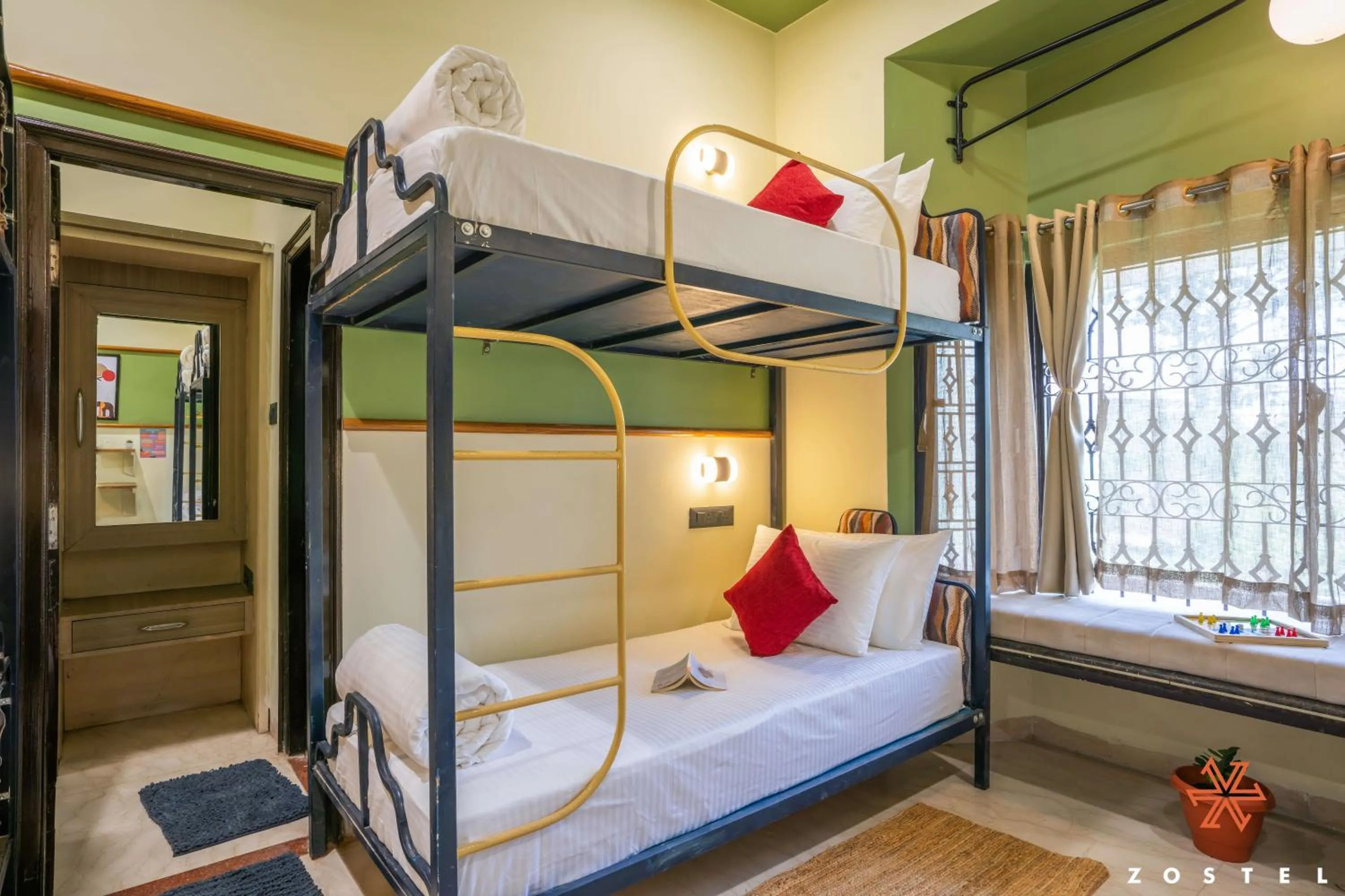 Bed in Zostel Indore