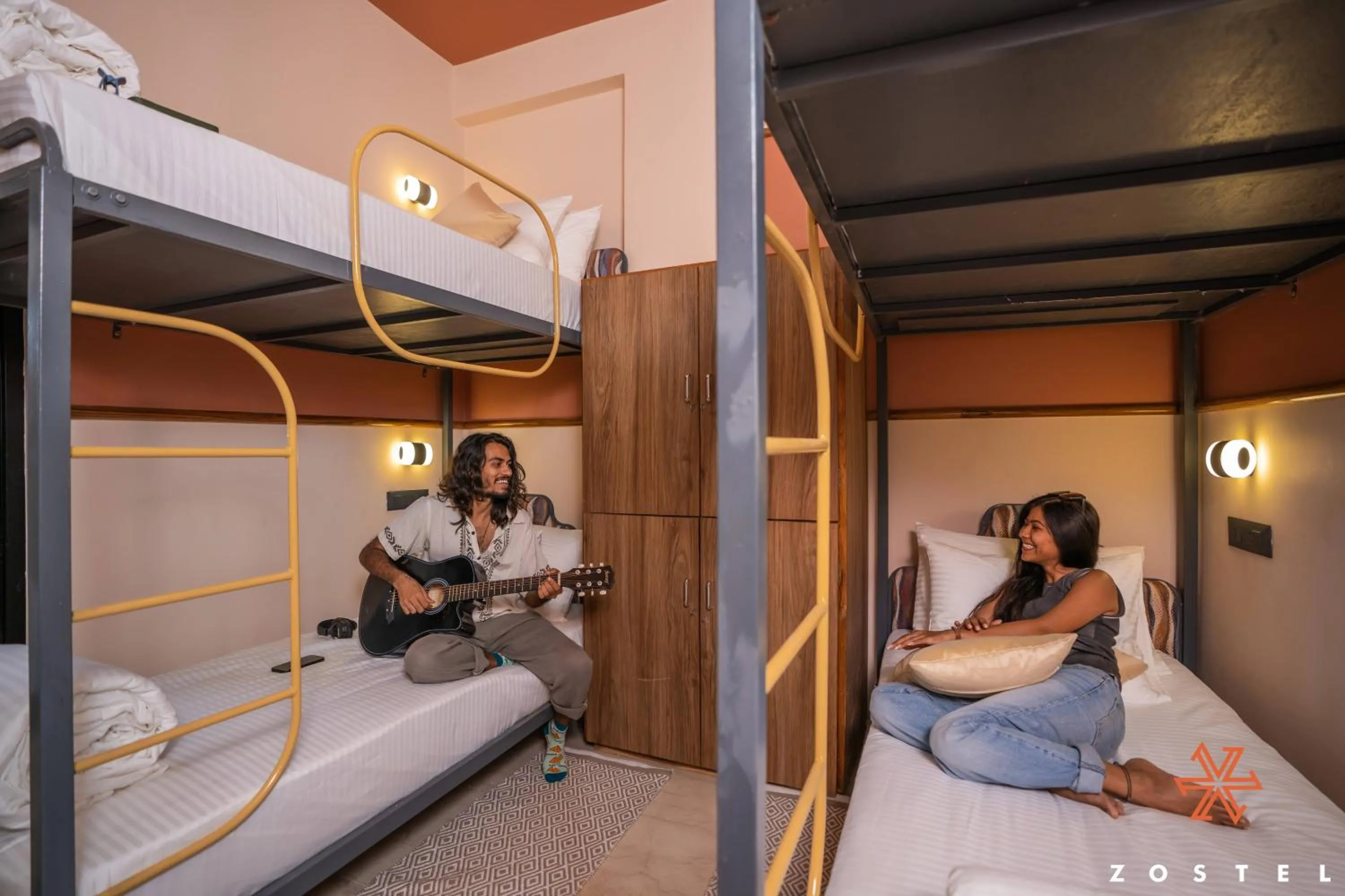 Bed in Zostel Indore
