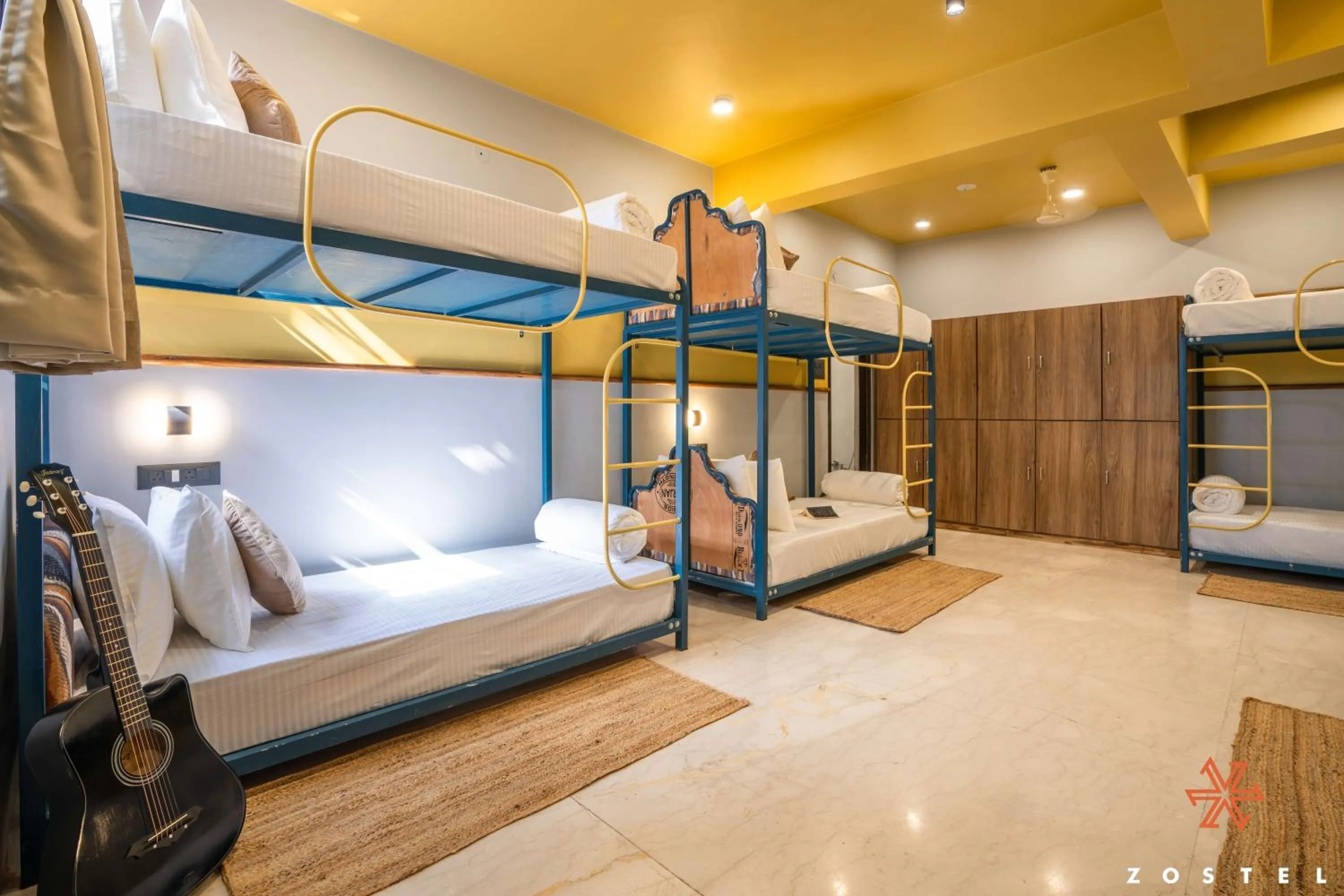 Bed in Zostel Indore