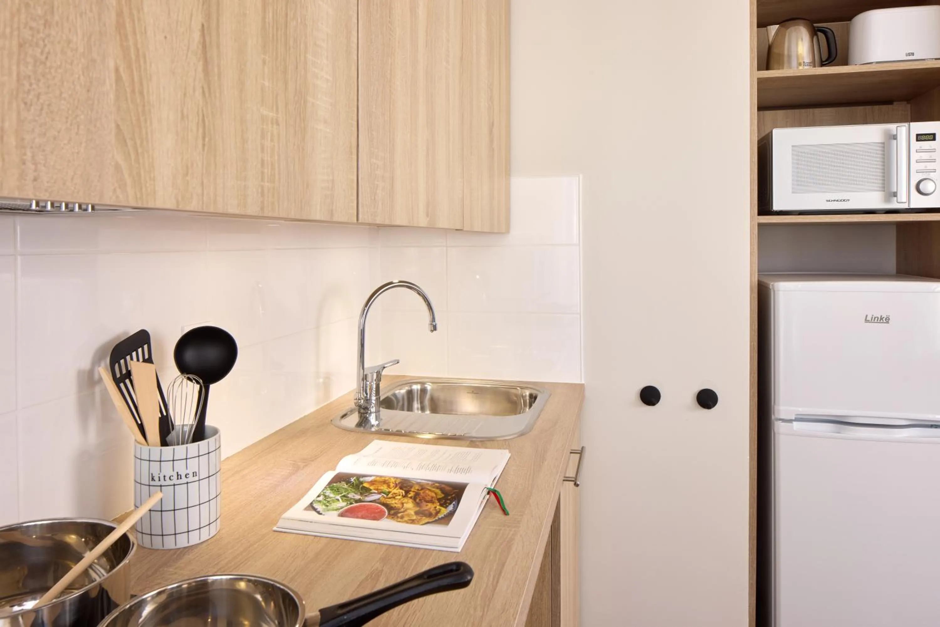 Kitchen or kitchenette in Quality Aparthotel Cherbourg