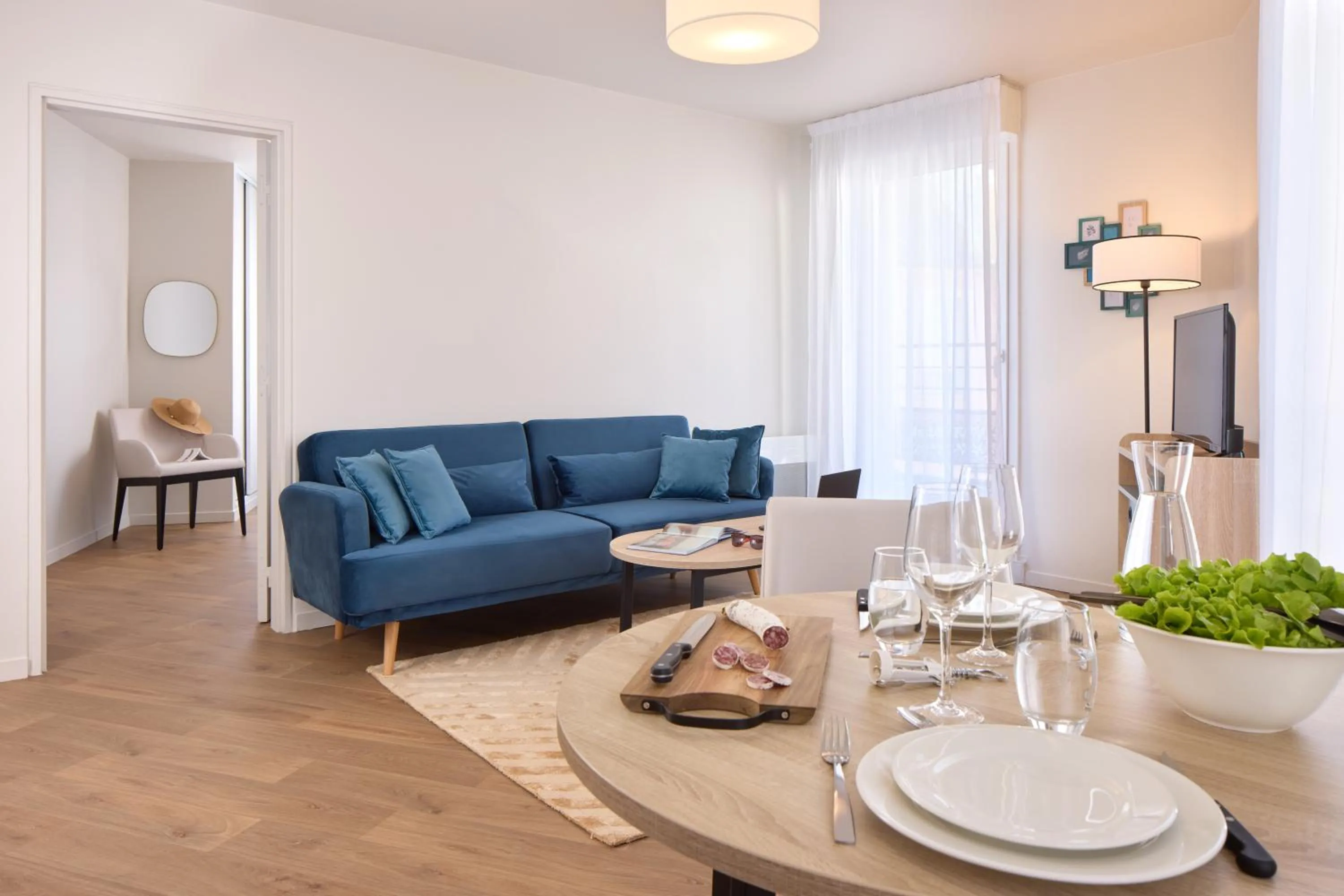 Living room in Quality Aparthotel Cherbourg