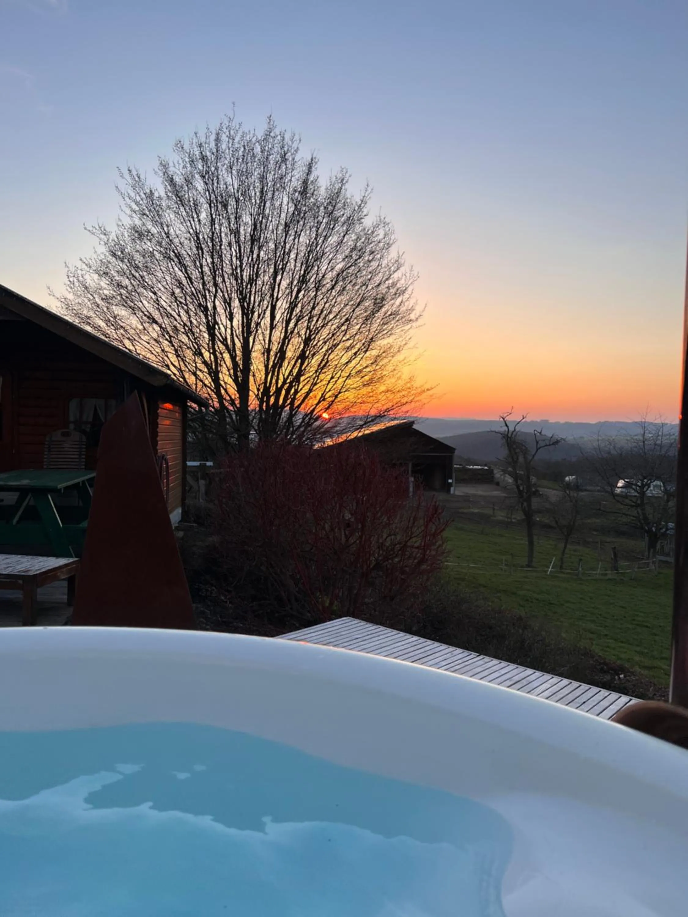 Hot Tub in Landhaus Weber