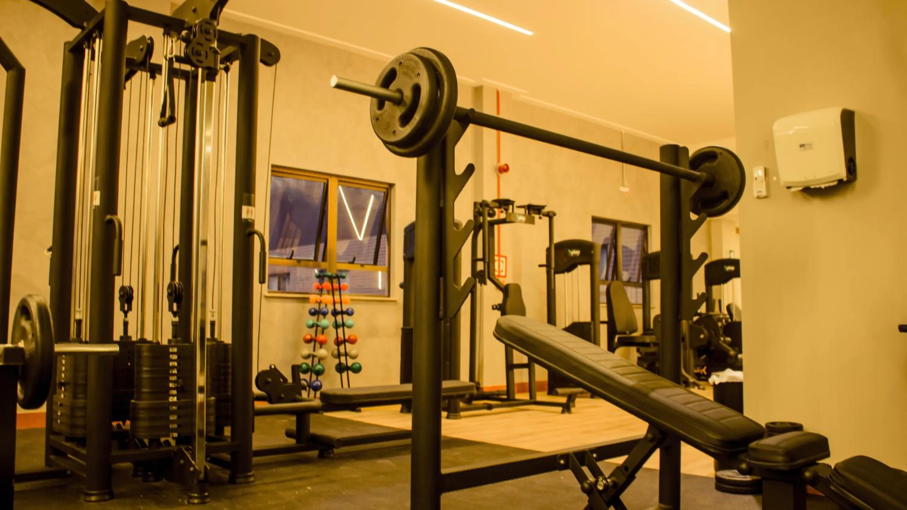 Fitness centre/facilities in Pena Branca Hotel e Eventos