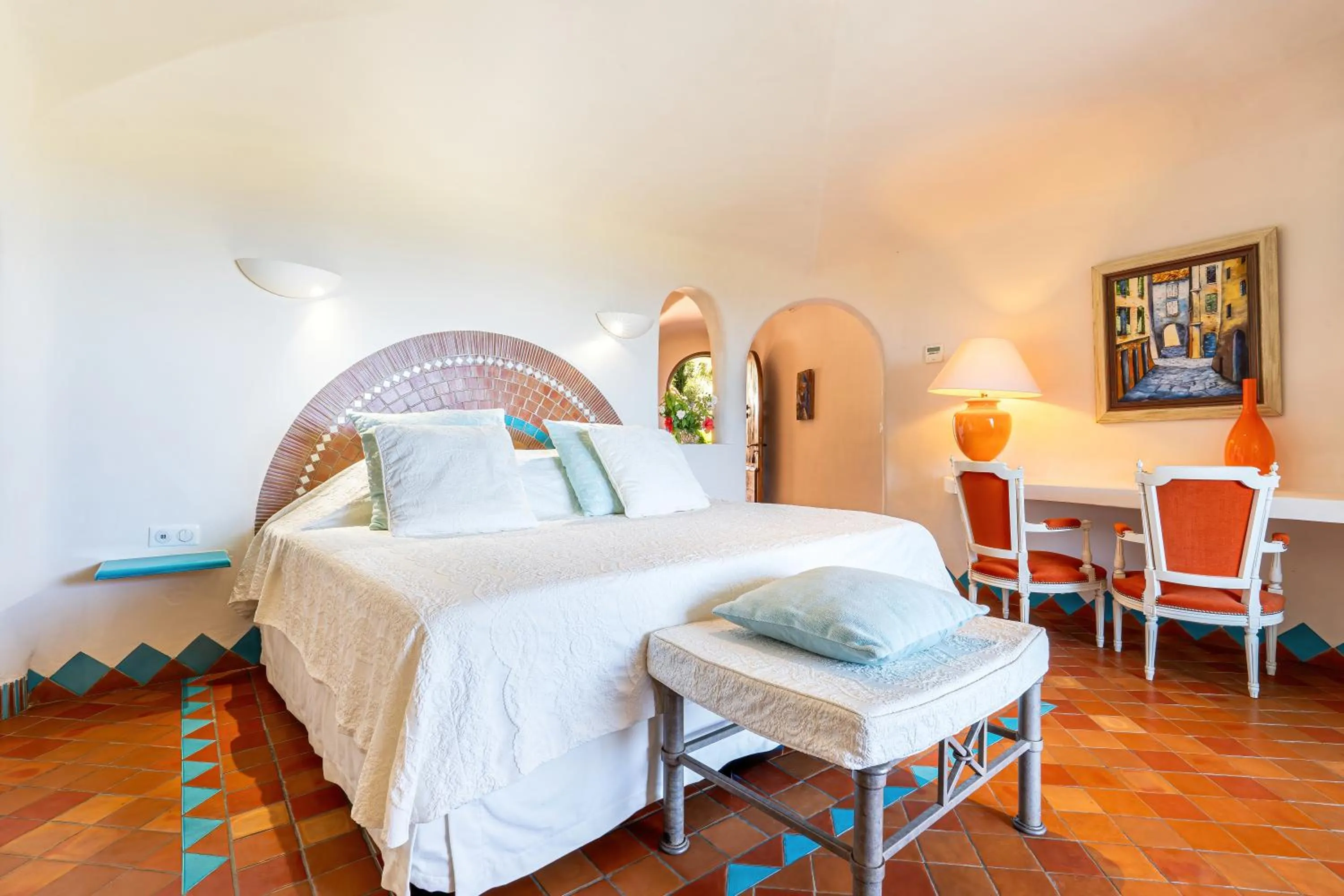 Bed in Hôtel Marina di cavu