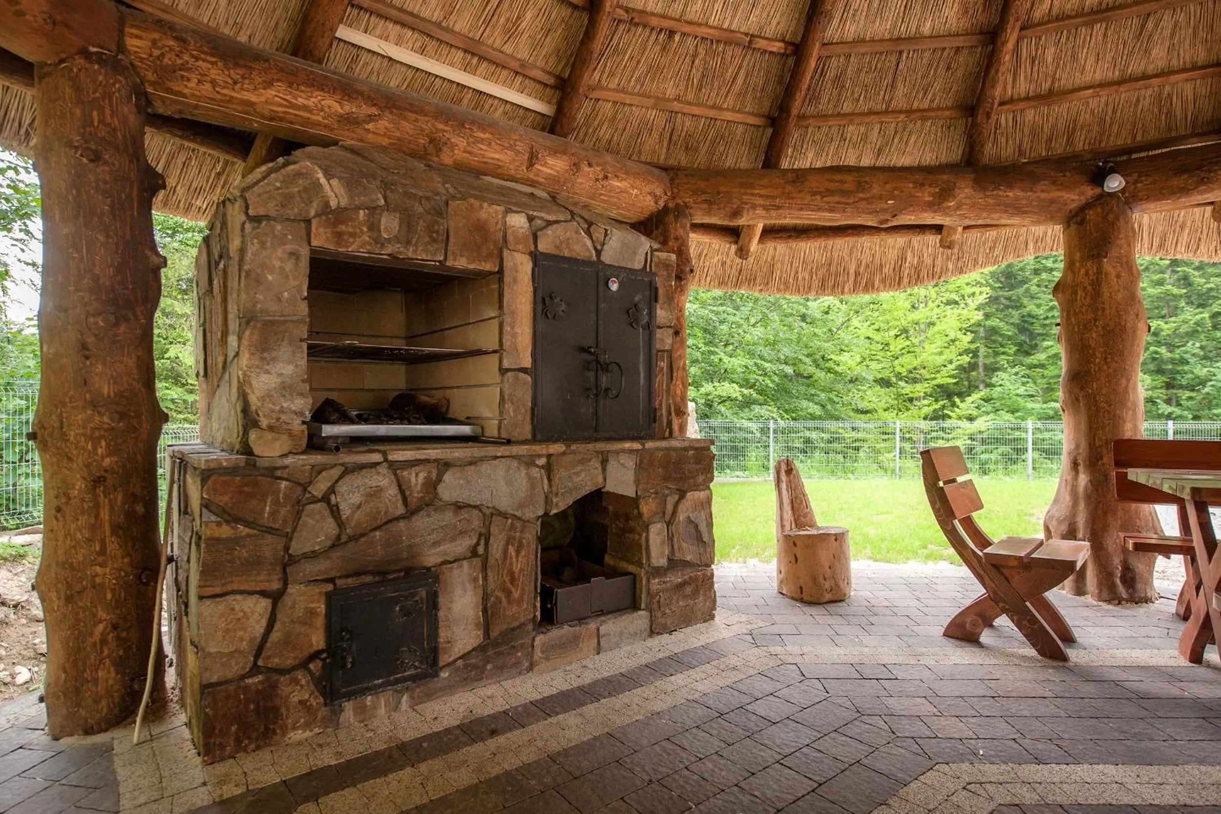 BBQ facilities in Hotel Klaudia