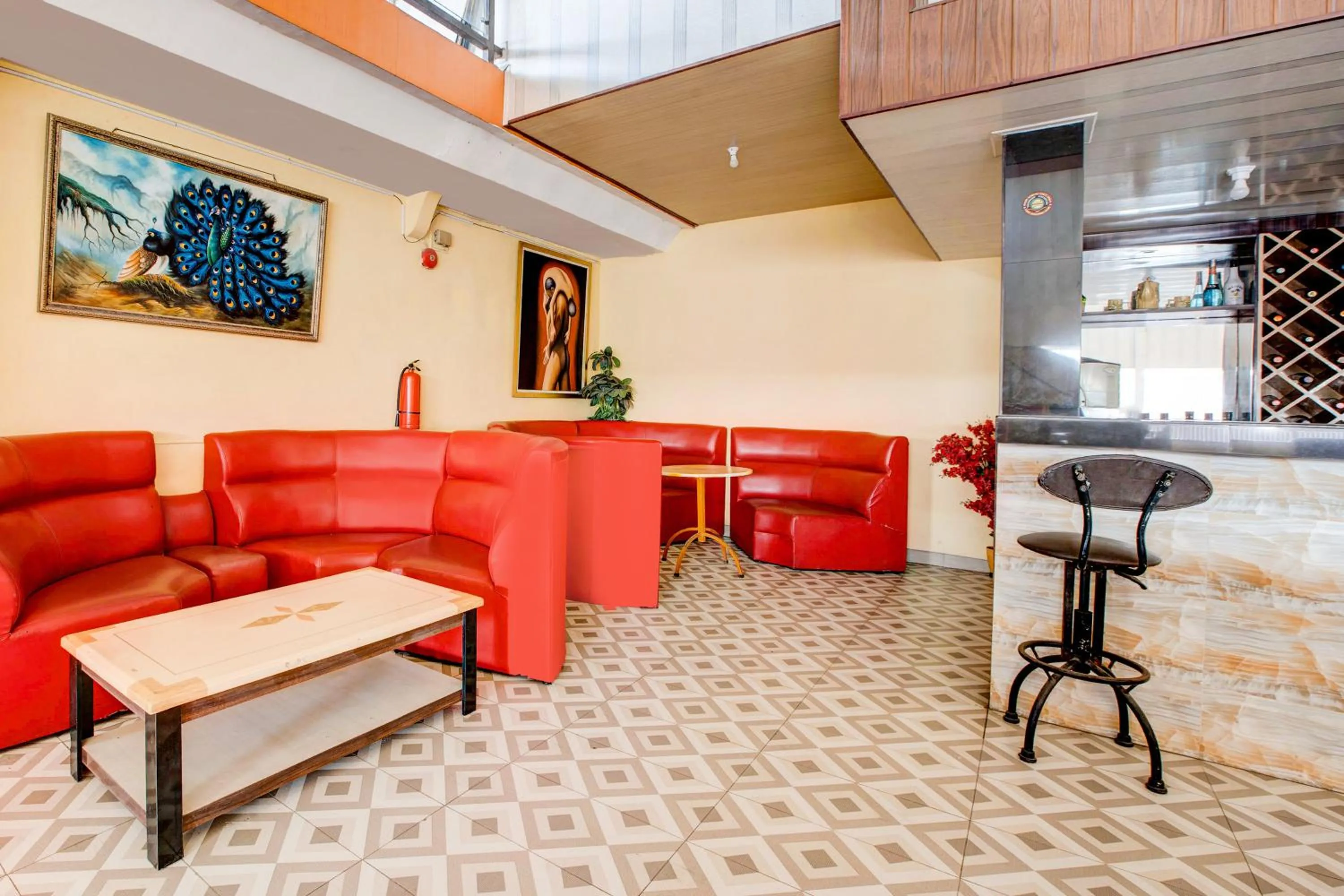 Seating area in Collection O Batam near DC Mall formerly S Hotel