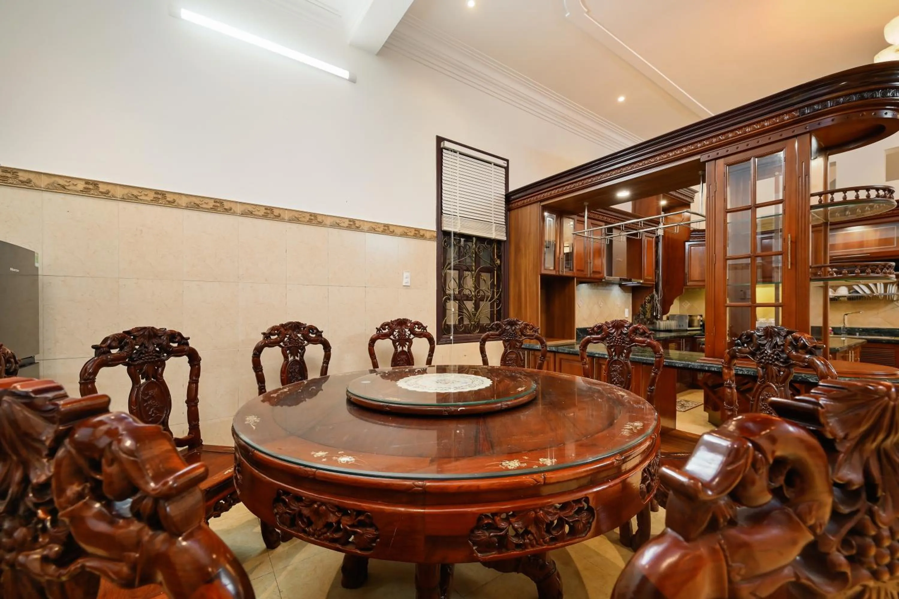 Dining area in Amory Villa Thao Dien