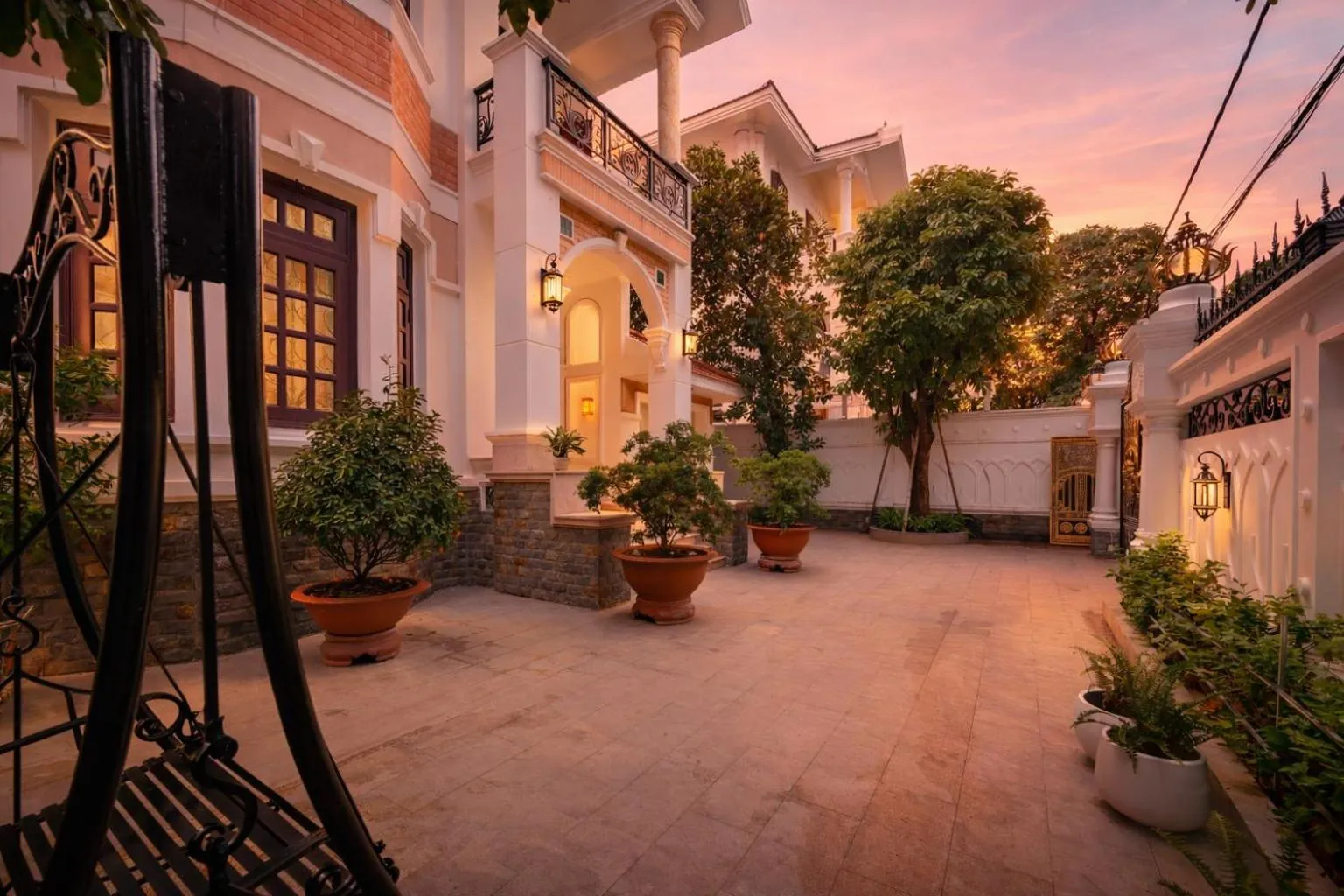 Garden view in Amory Villa Thao Dien