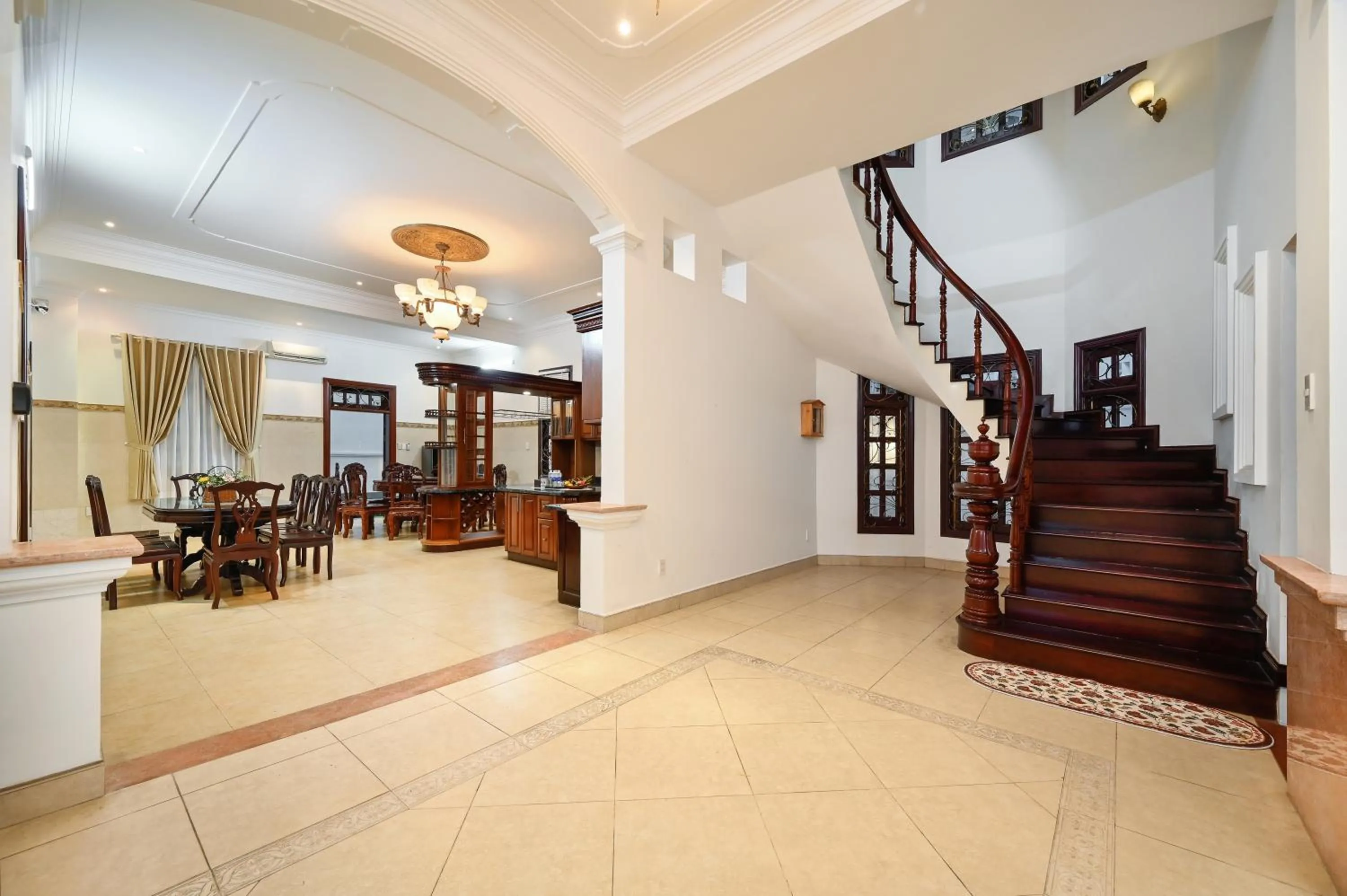 Communal kitchen in Amory Villa Thao Dien