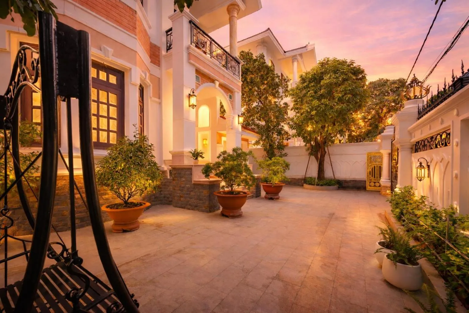 Garden view in Amory Villa Thao Dien