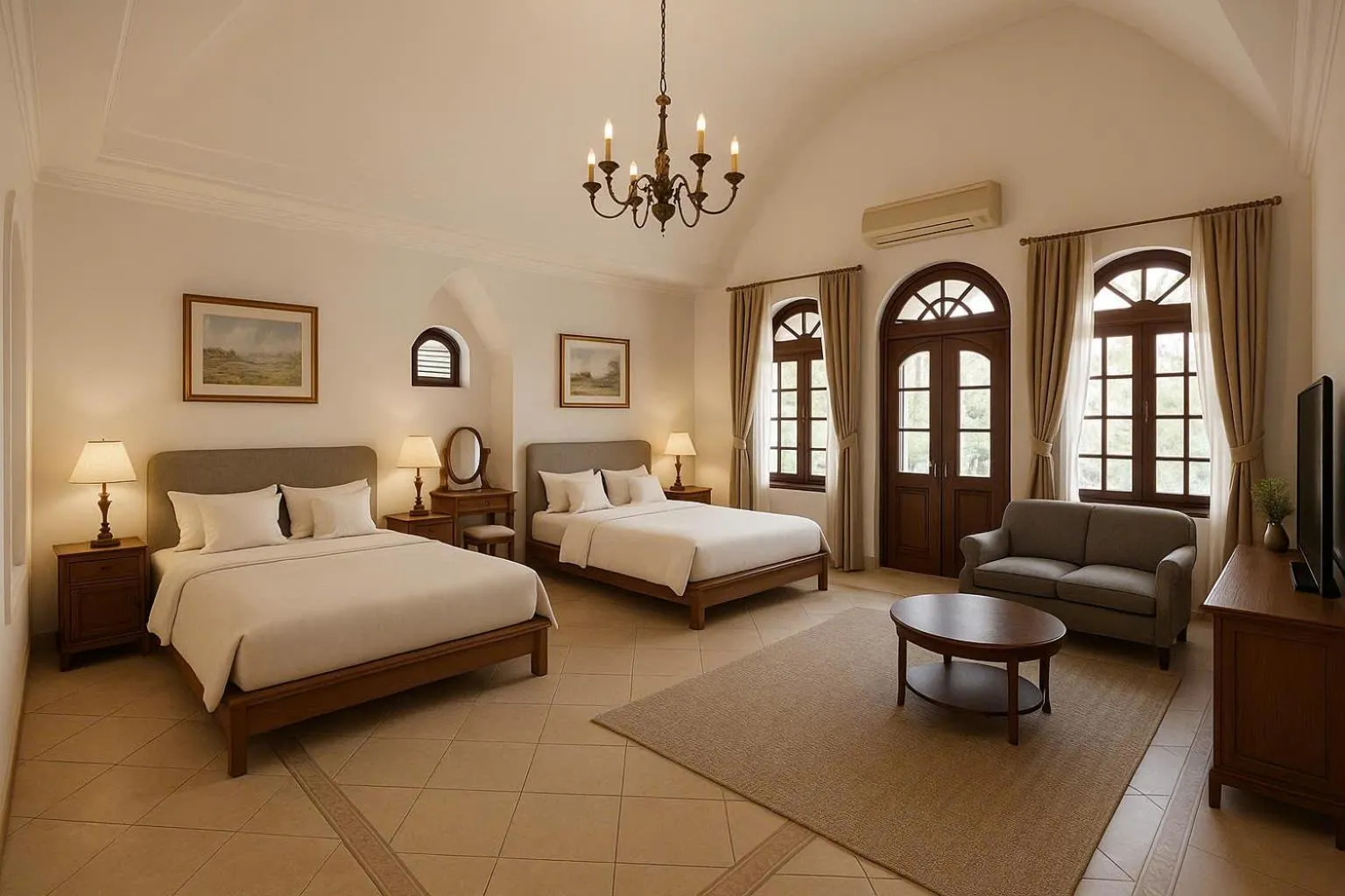 Bed in Amory Villa Thao Dien