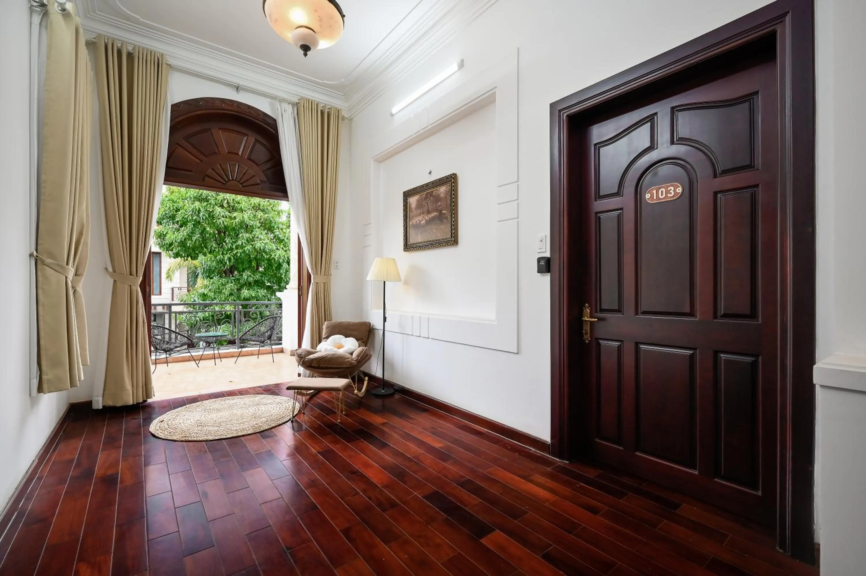 Seating area in Amory Villa Thao Dien