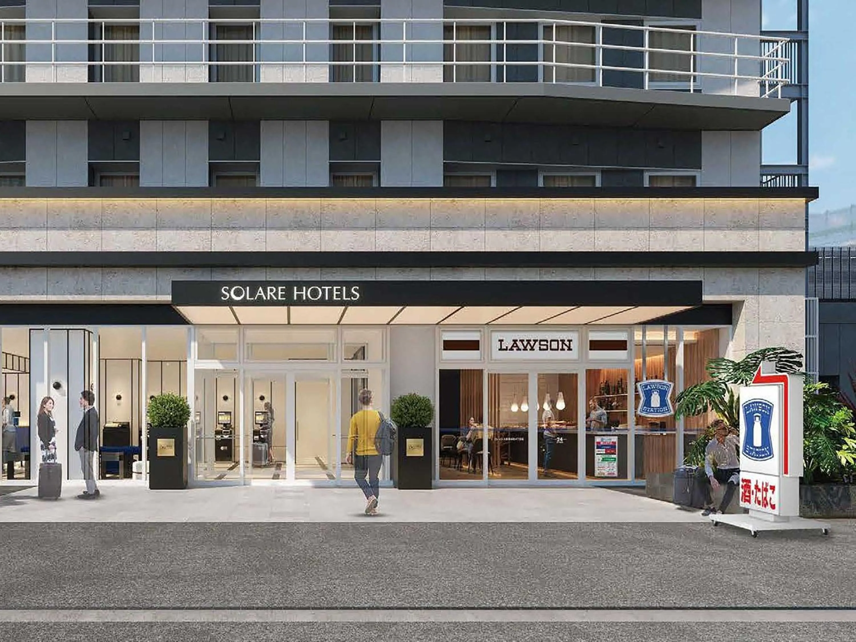 Property building in Brackets Hotel Osaka Hommachi