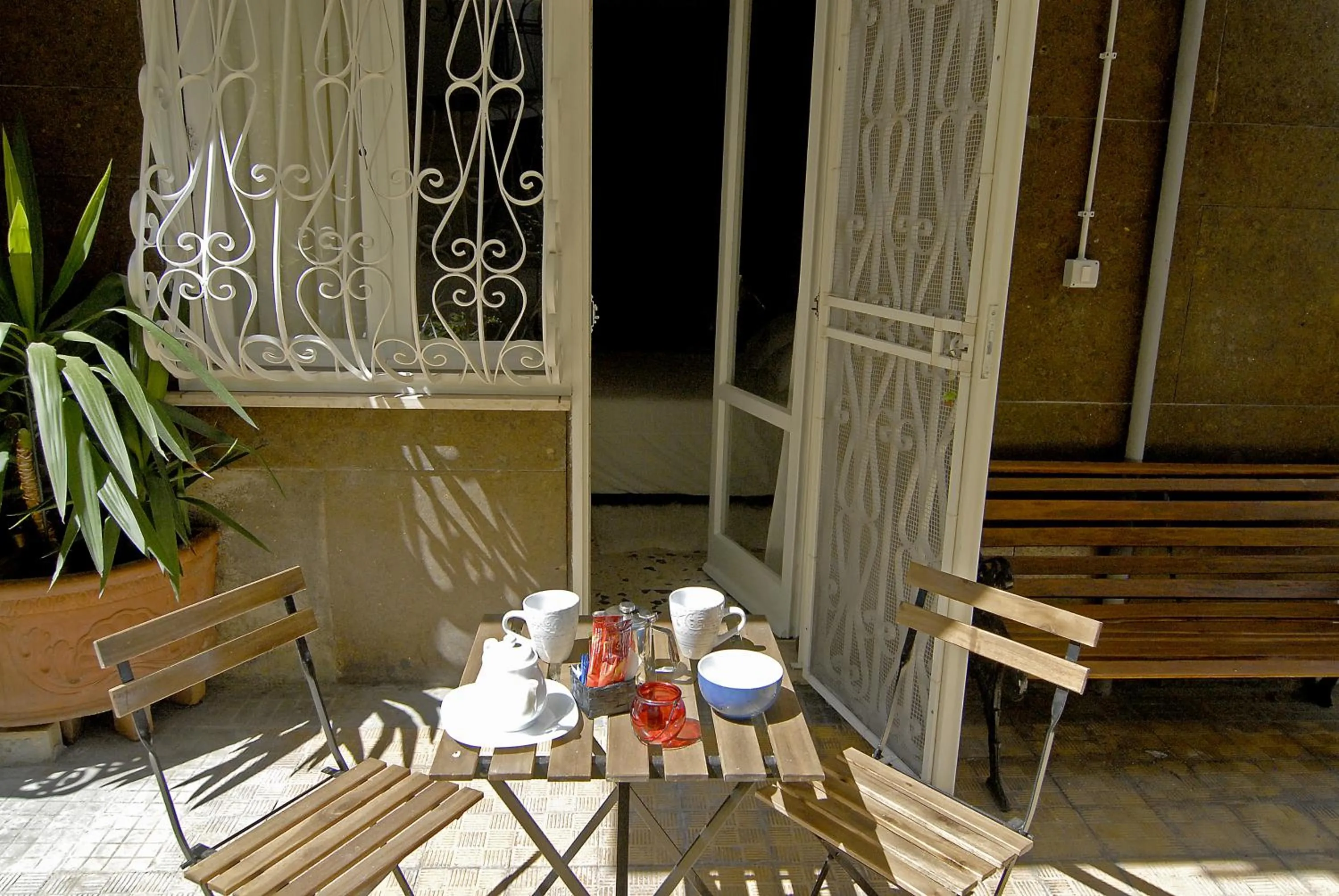 Patio in B&B Tiburtina Garden