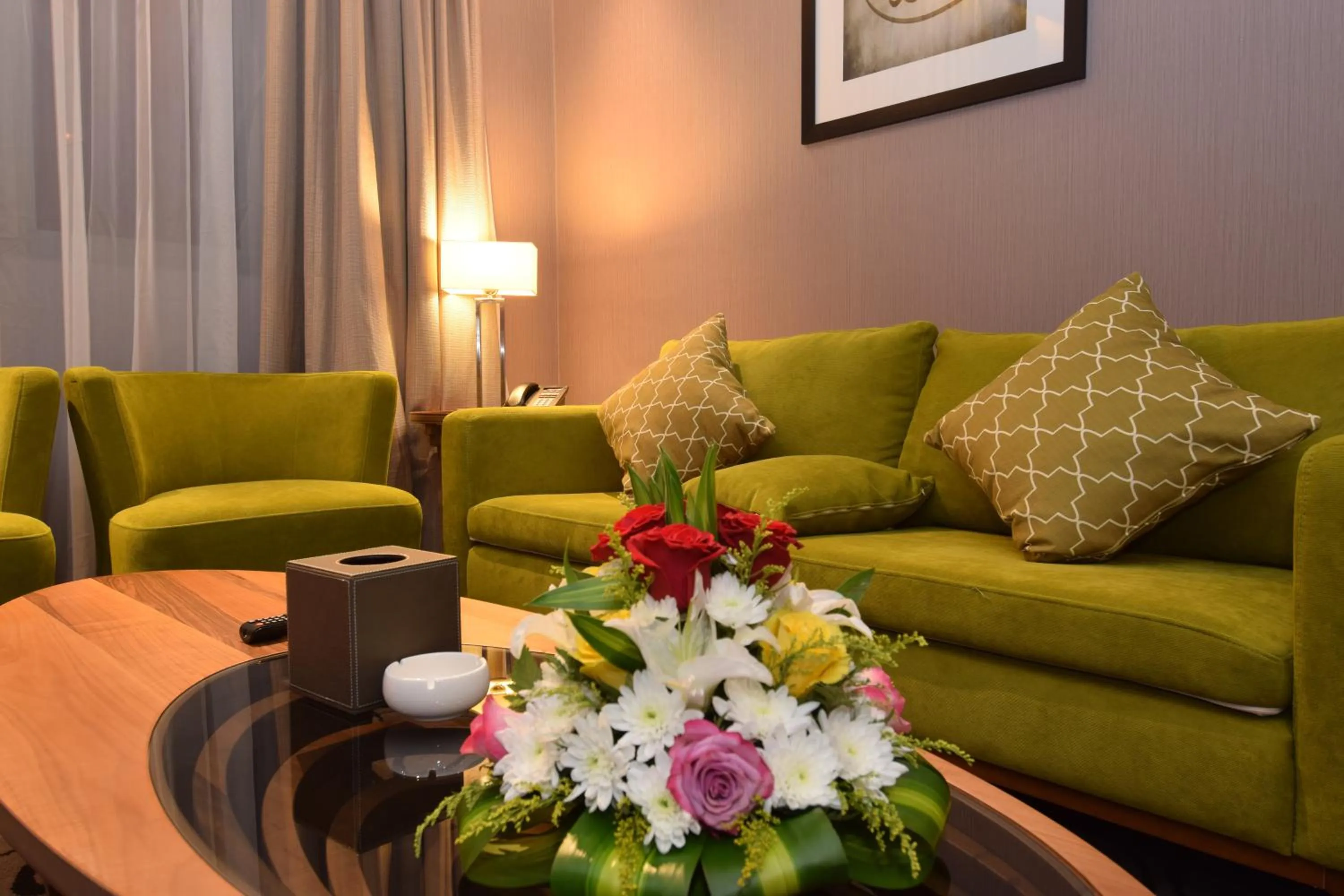 Living room in Hayat Al Zahraa Serviced Apartments