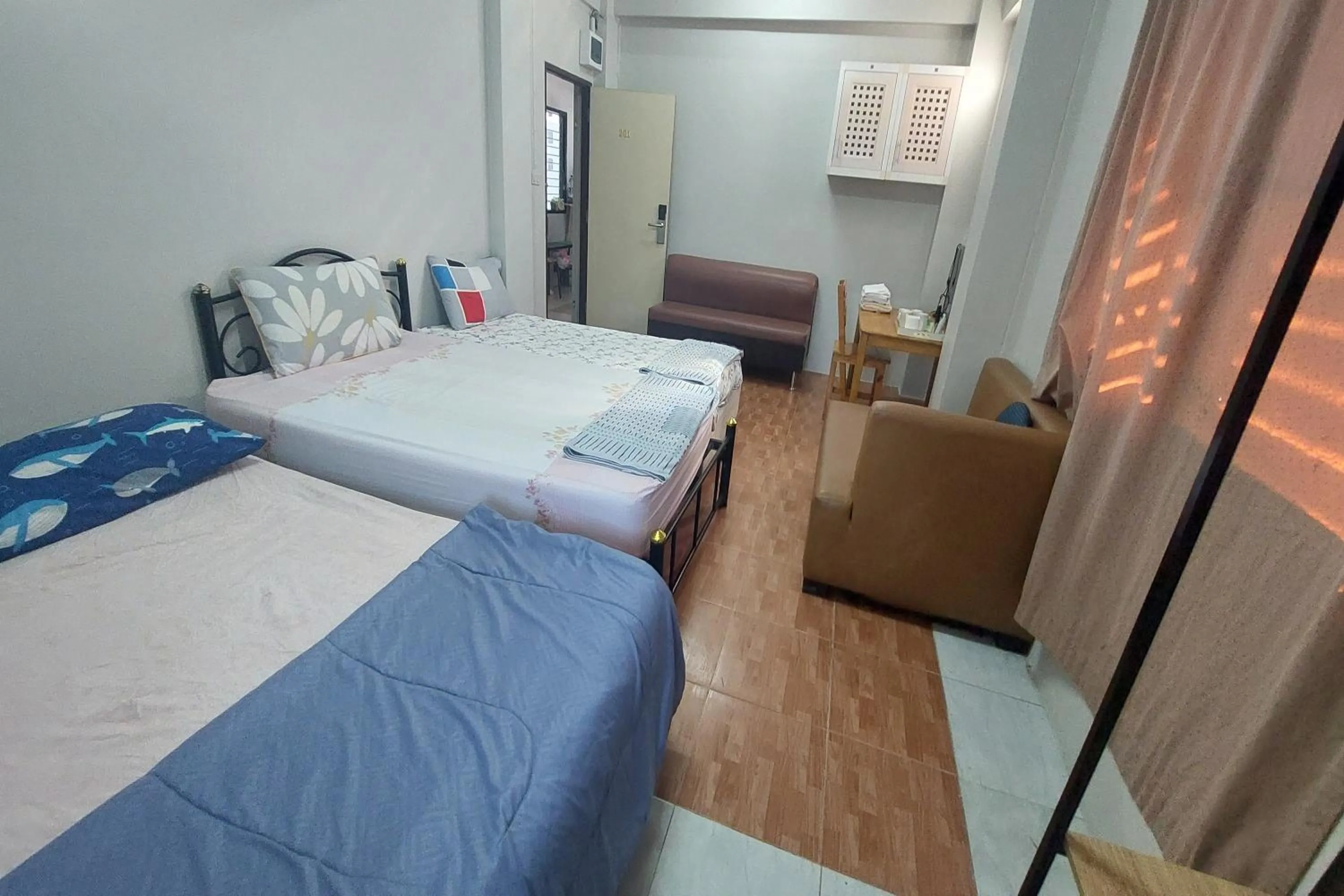 Bed in Sukhum Mega Bangna Guest House