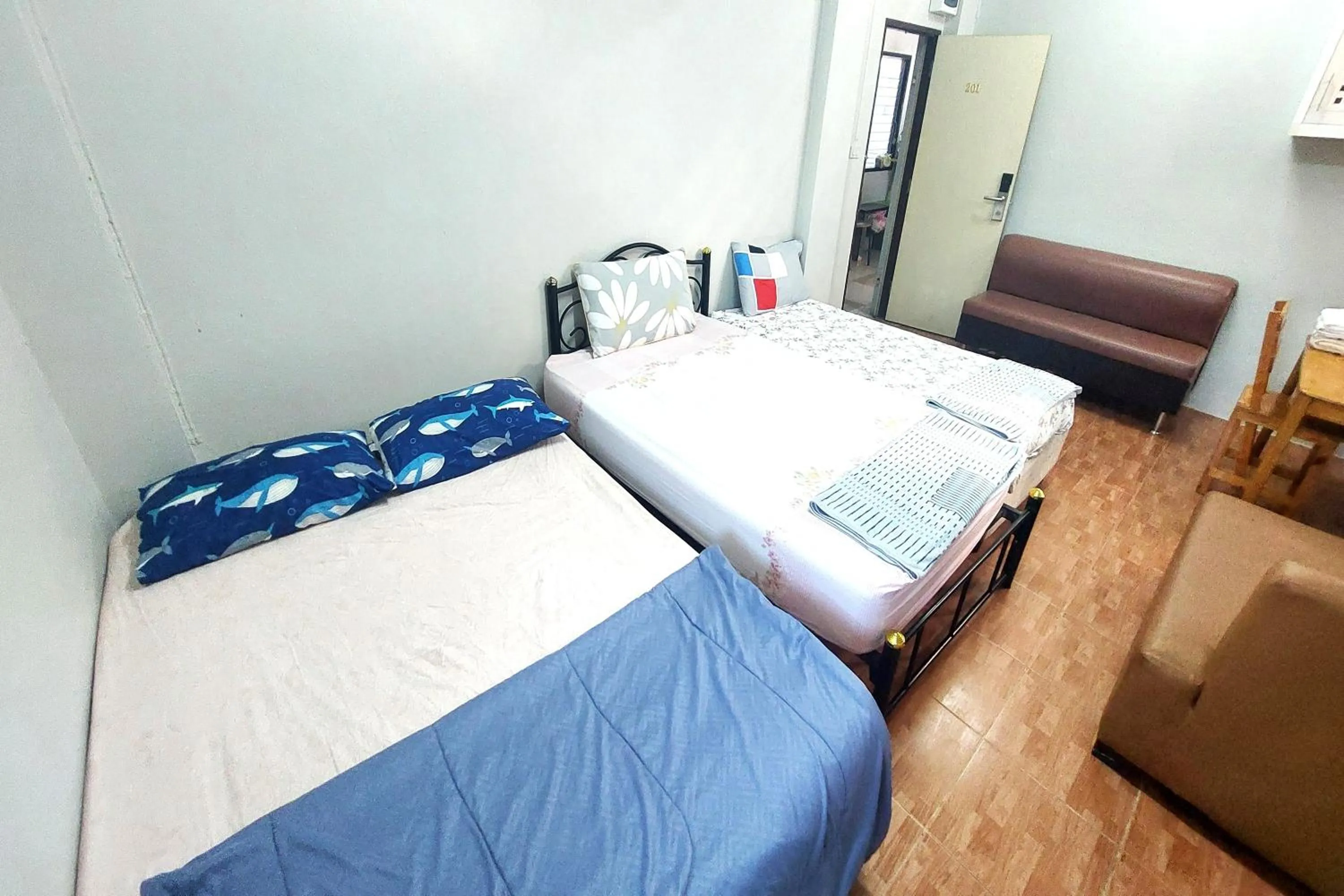 Bed in Sukhum Mega Bangna Guest House