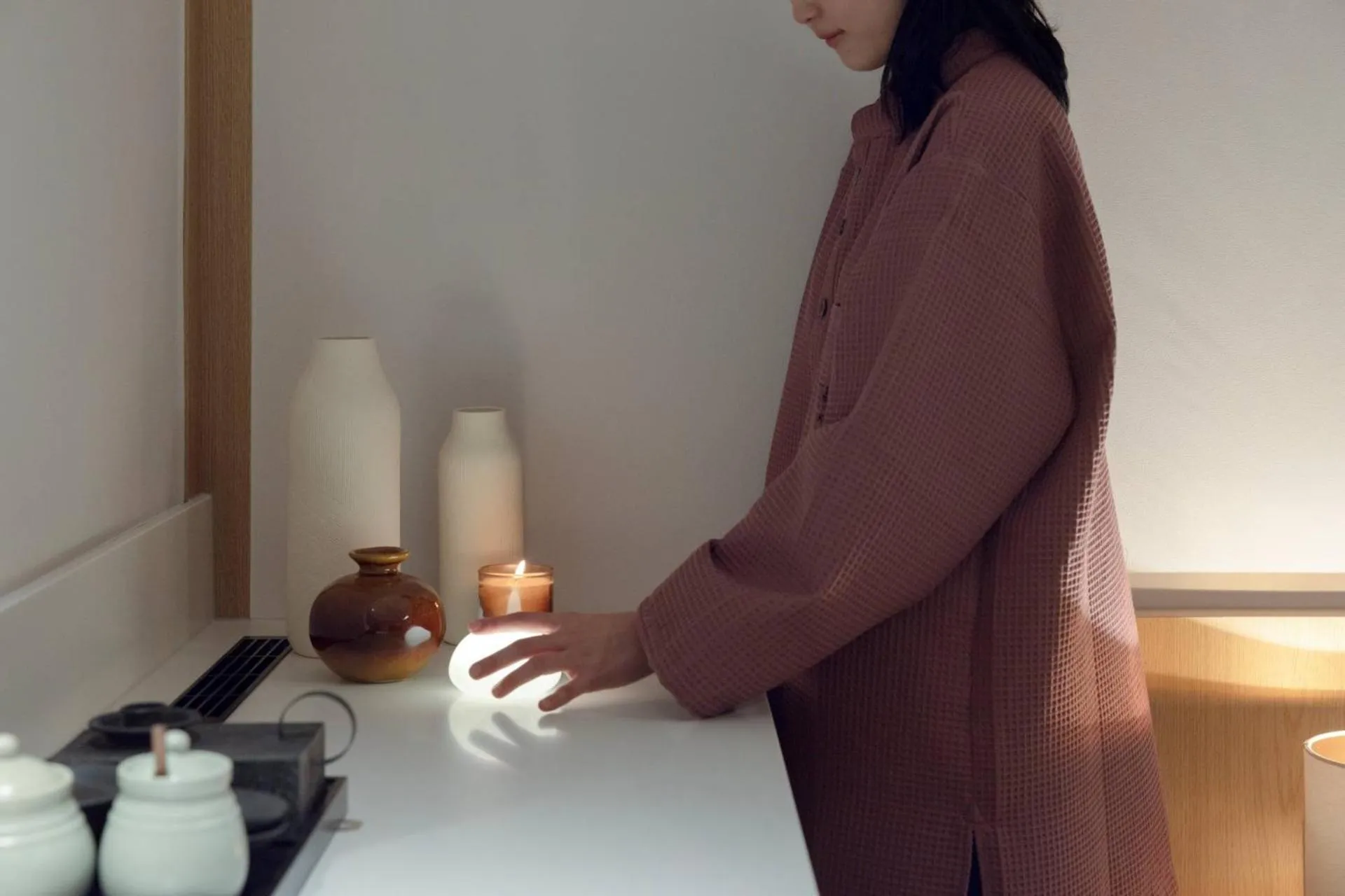 Decorative detail in Anook Ryokan Hotel Ansan station