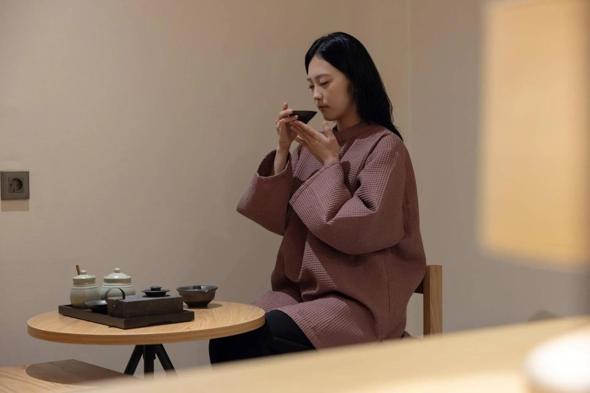 Coffee/tea facilities in Anook Ryokan Hotel Ansan station