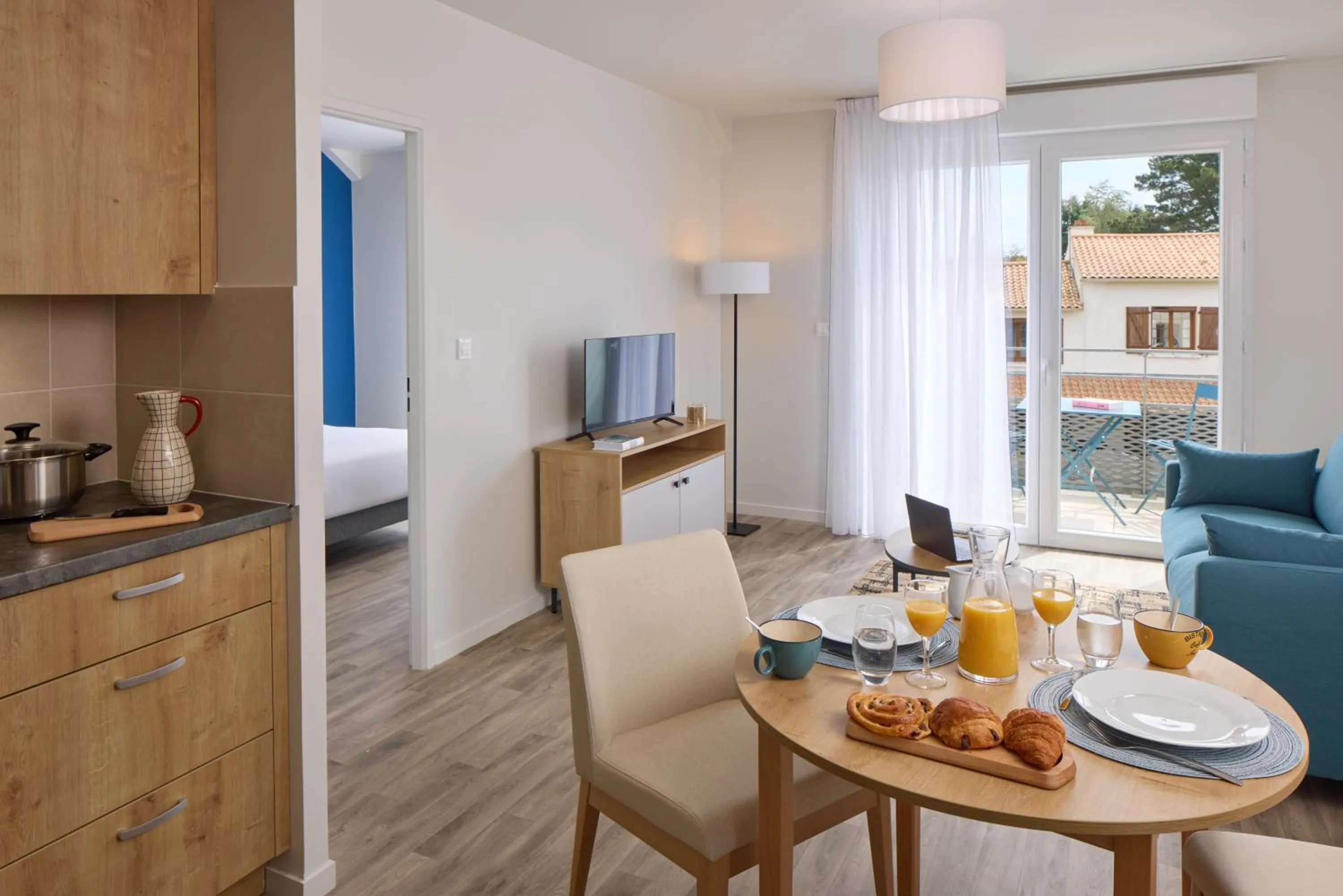 Seating area in Quality Aparthotel Cholet