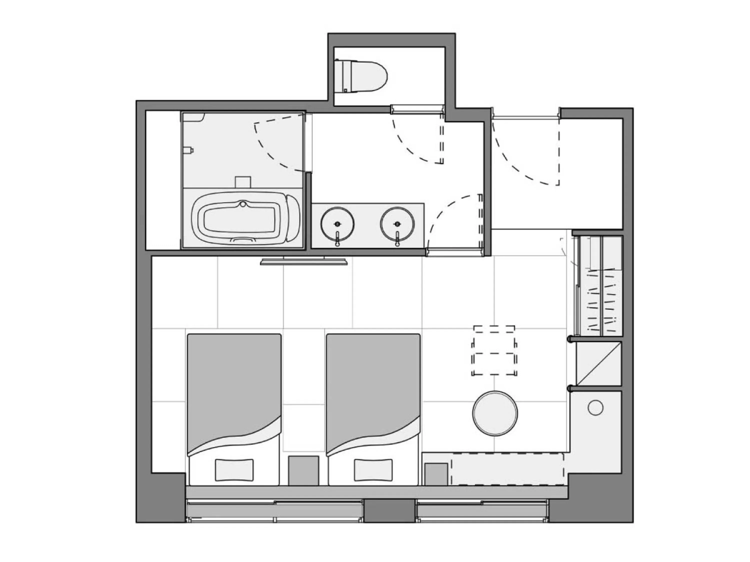 Photo of the whole room in yugen kyoto shijo