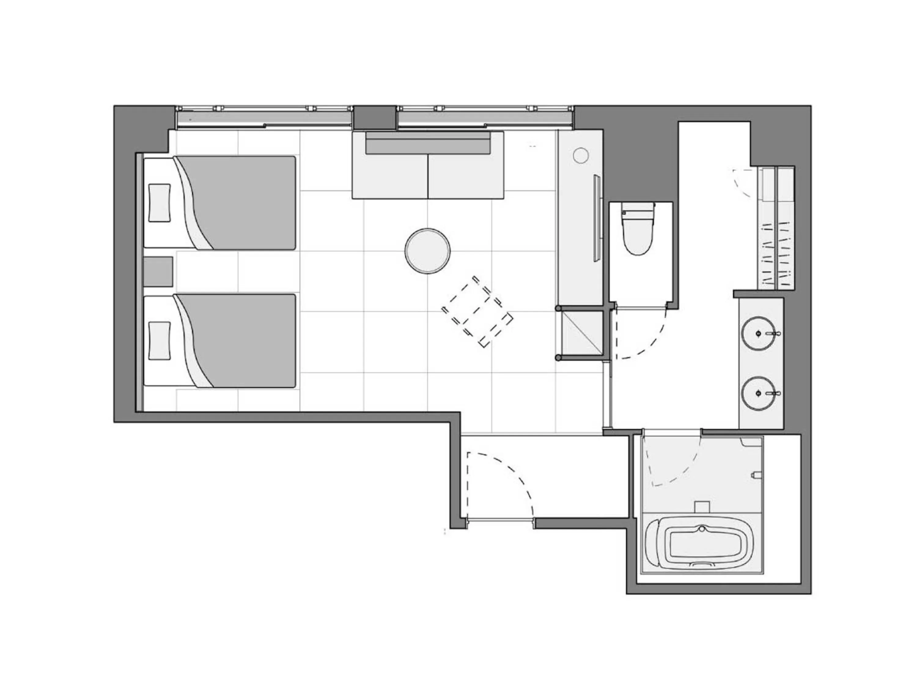 Photo of the whole room in yugen kyoto shijo