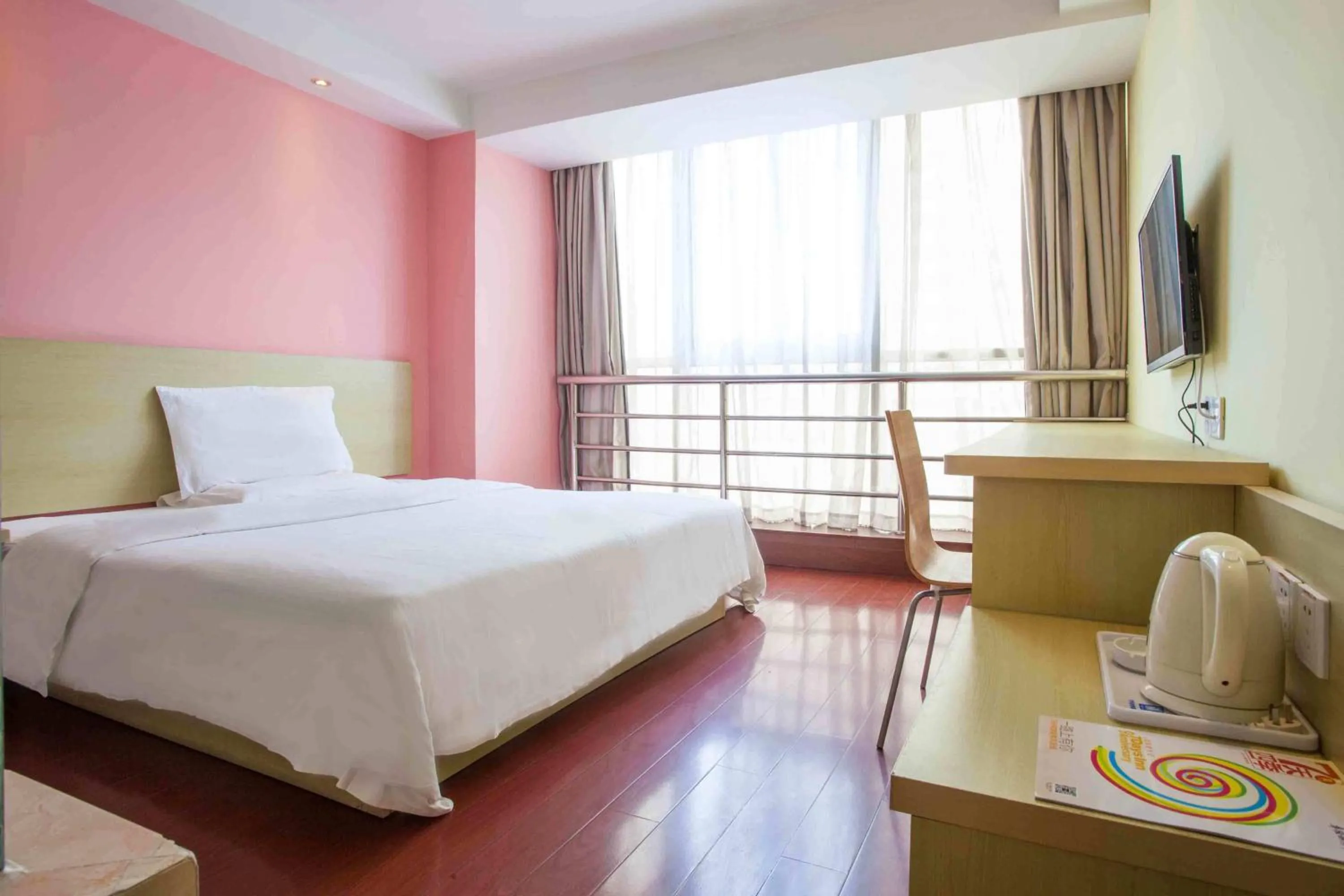 Bed in 7Days Inn Meishan Sansuci Xiaobeijie