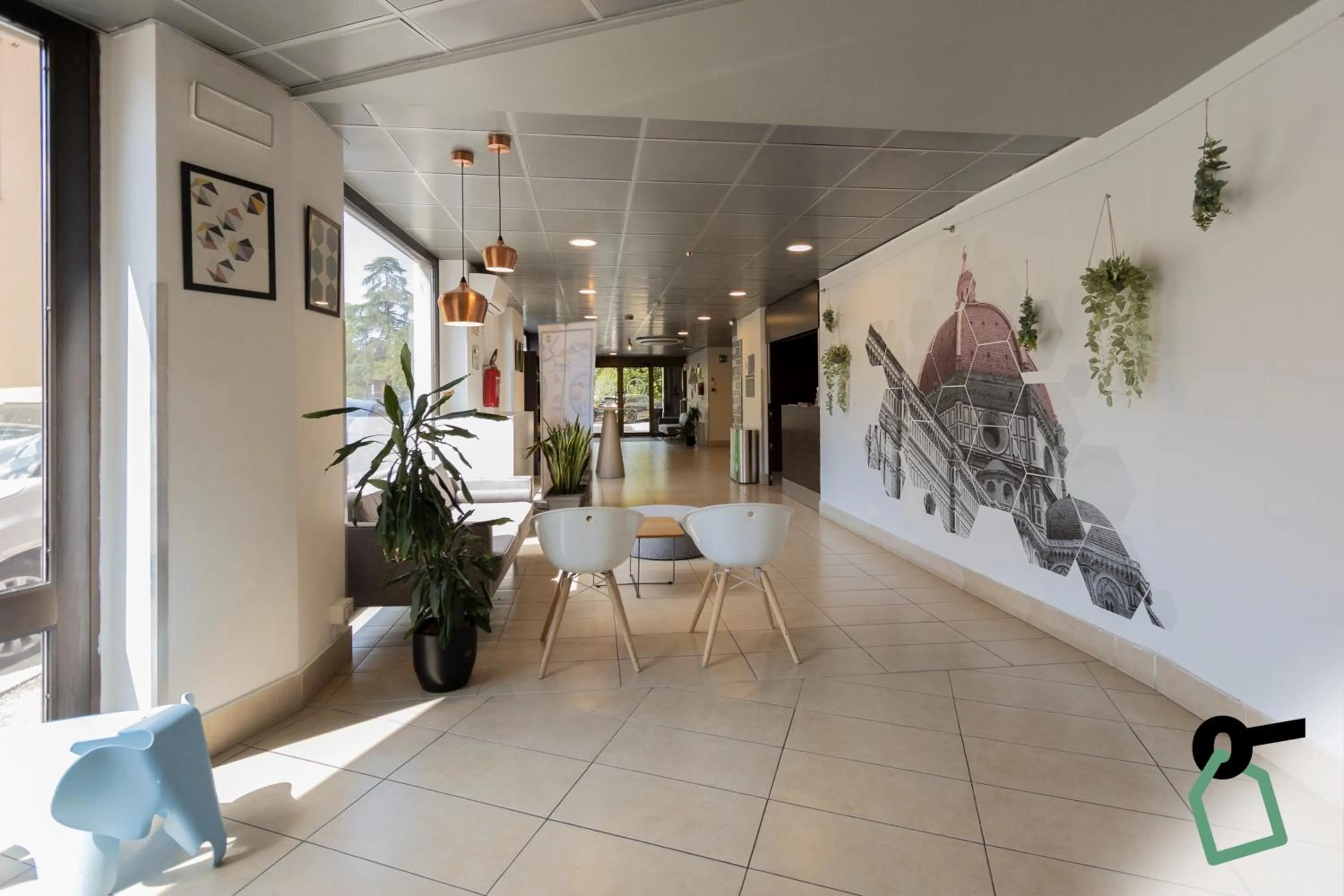 Lobby or reception in Hotiday Firenze Guidoni