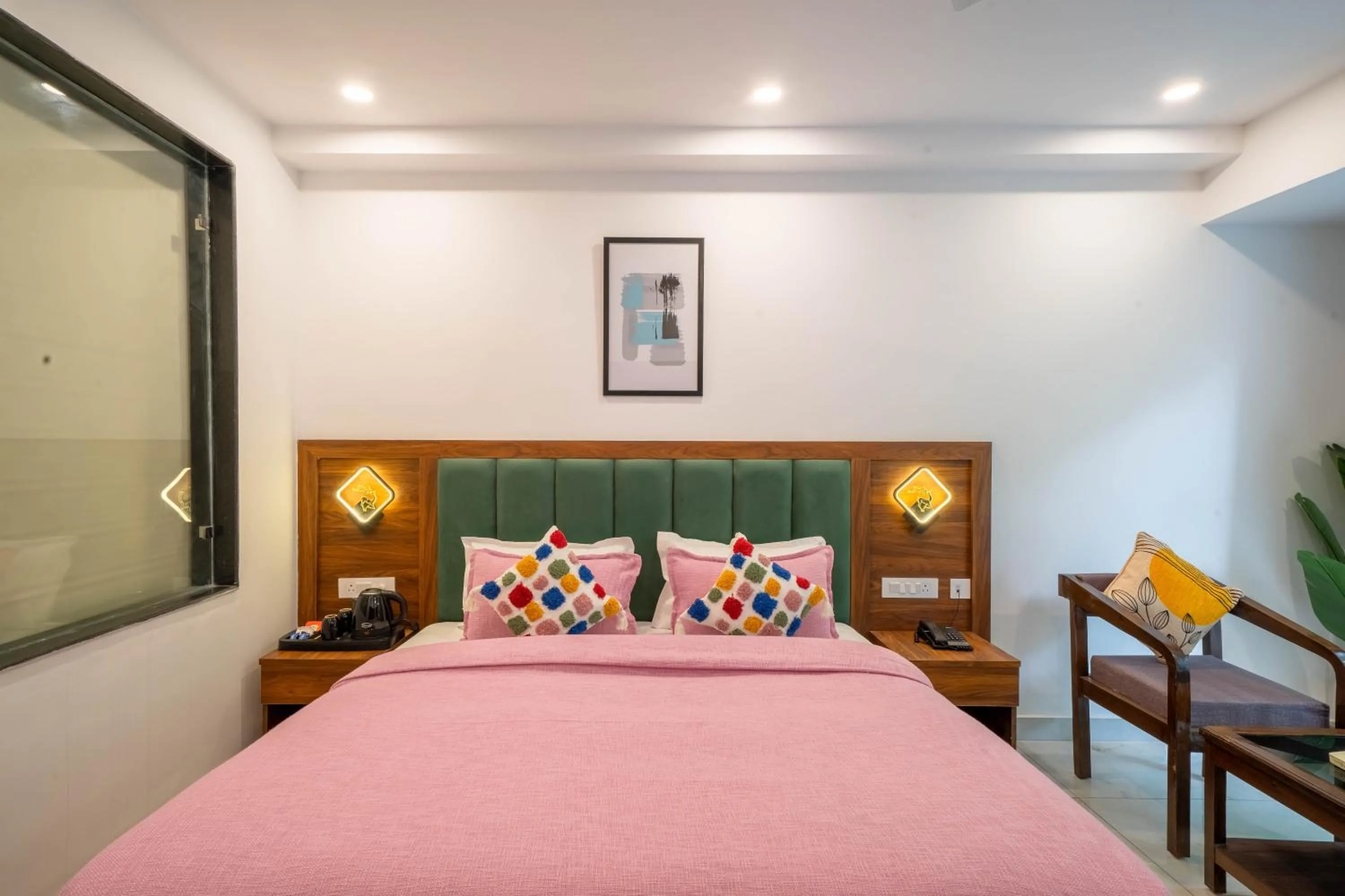 Bed in Premium Mystic Falls near Secret Waterfall