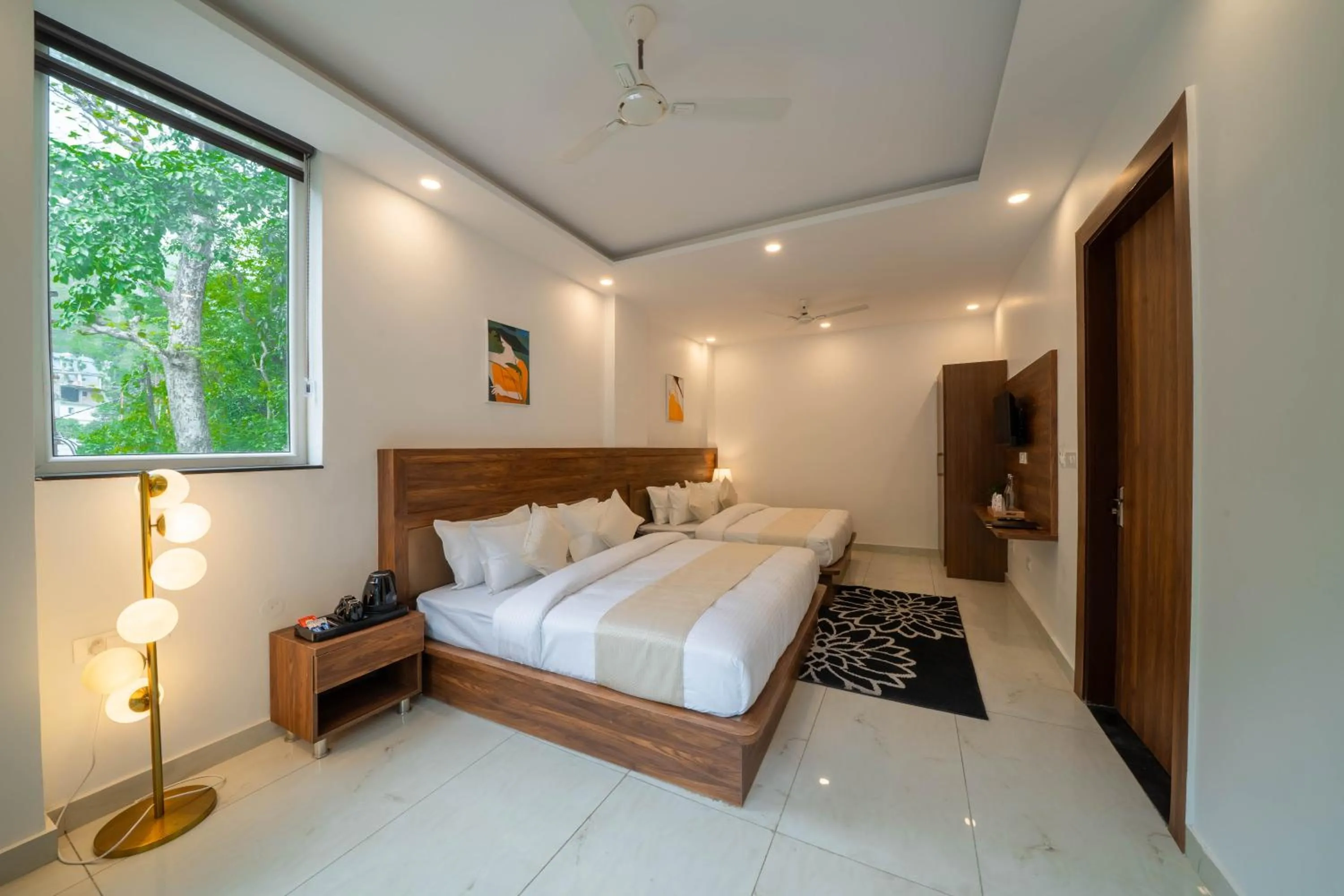 Bed in Premium Mystic Falls near Secret Waterfall