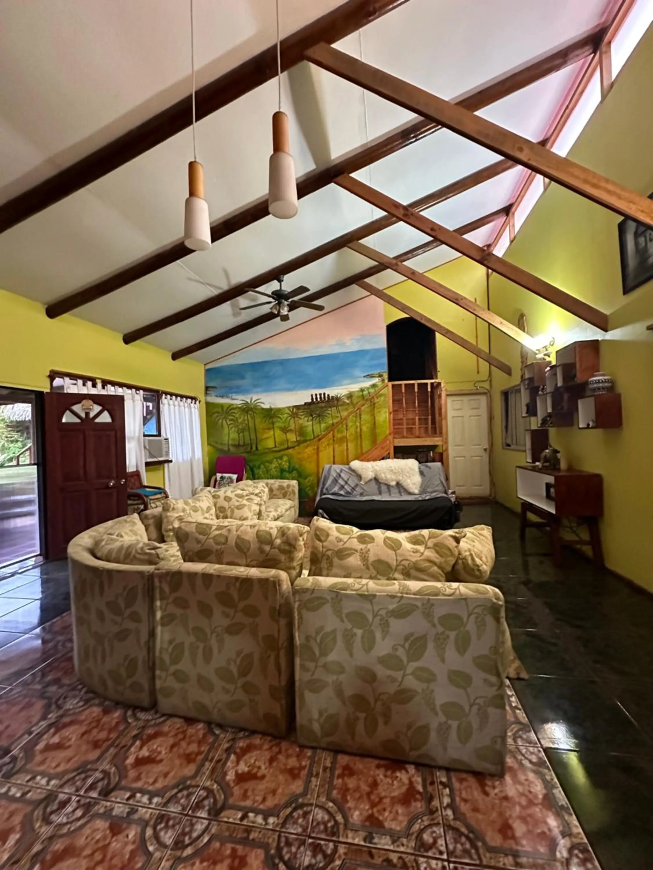 Living room in Hare Henua B&B