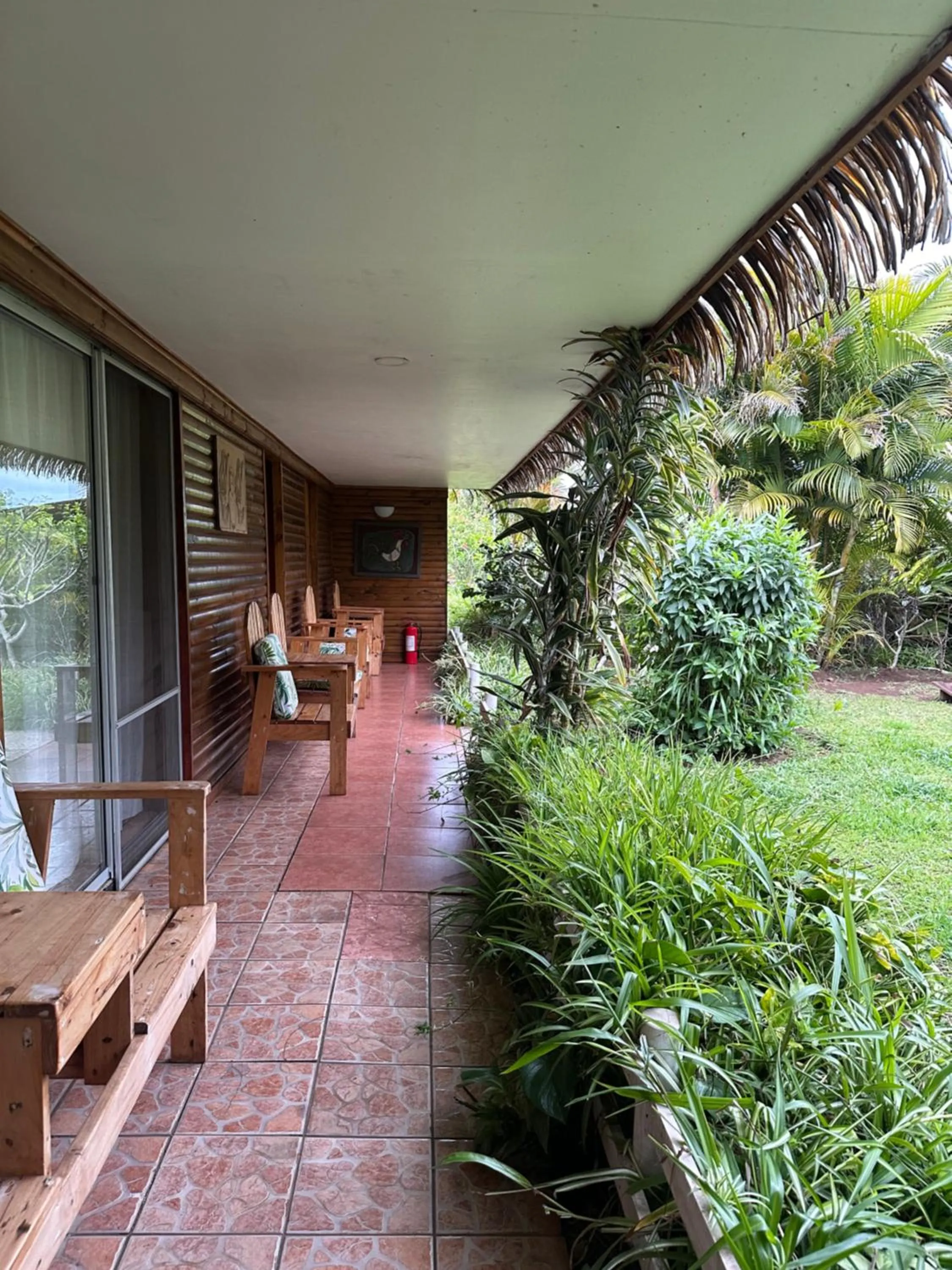 Garden in Hare Henua B&B
