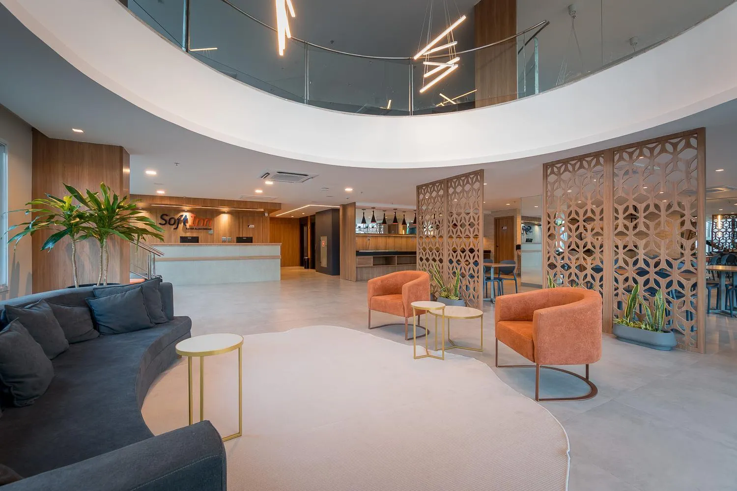 Lobby or reception in Soft Inn Alagoinhas
