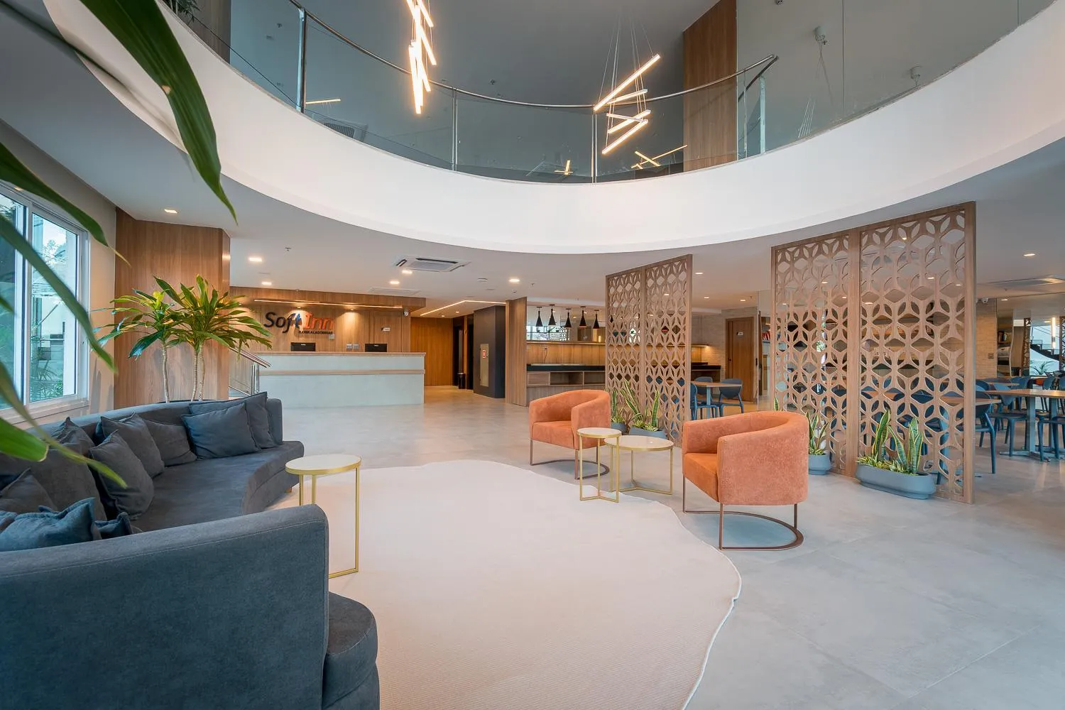 Lobby or reception in Soft Inn Alagoinhas
