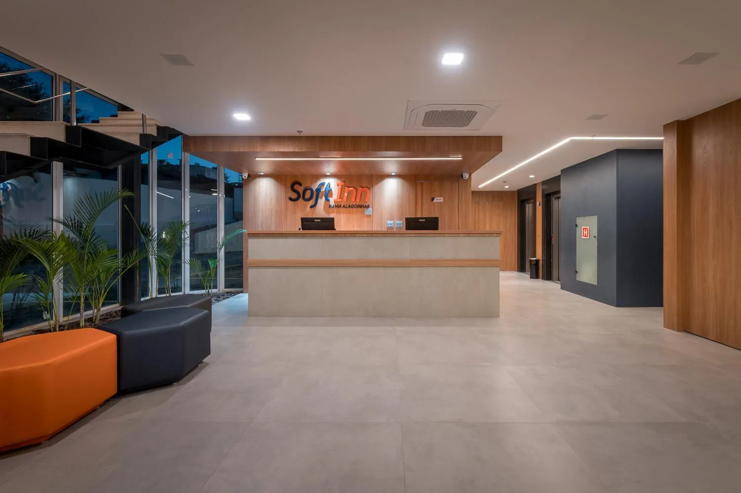 Lobby or reception in Soft Inn Alagoinhas