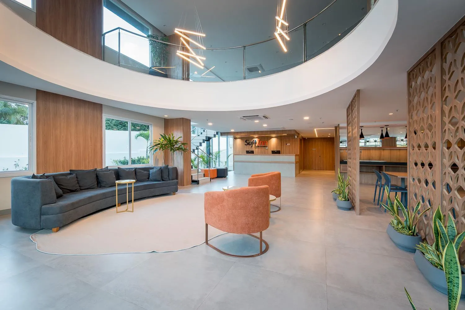 Lobby or reception in Soft Inn Alagoinhas