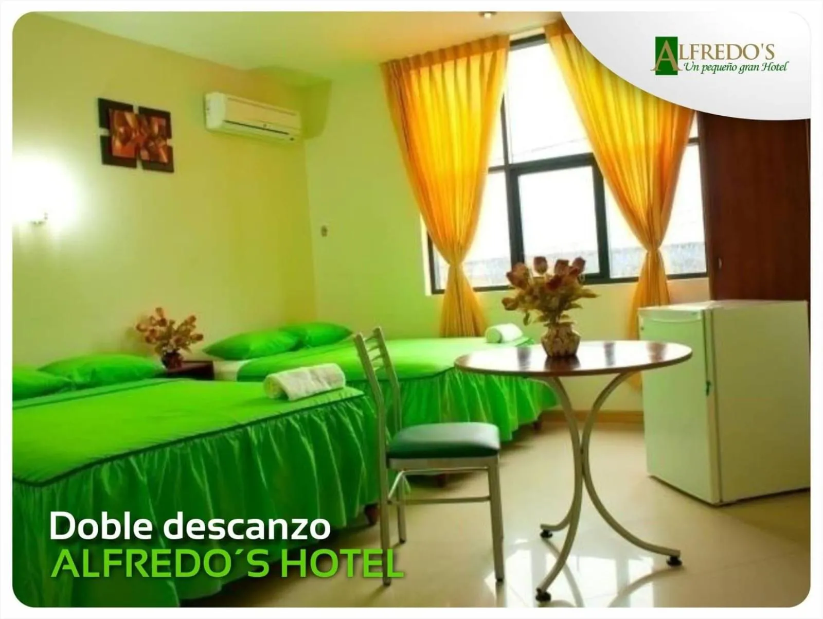 Bed in Hotel Alfredos