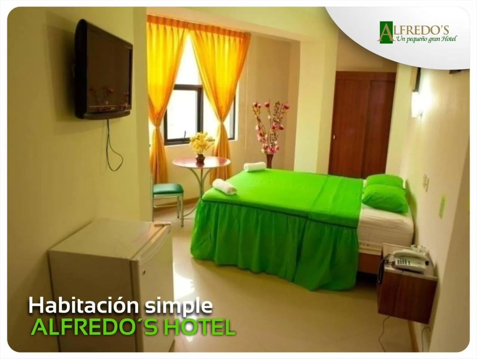 Bed in Hotel Alfredos
