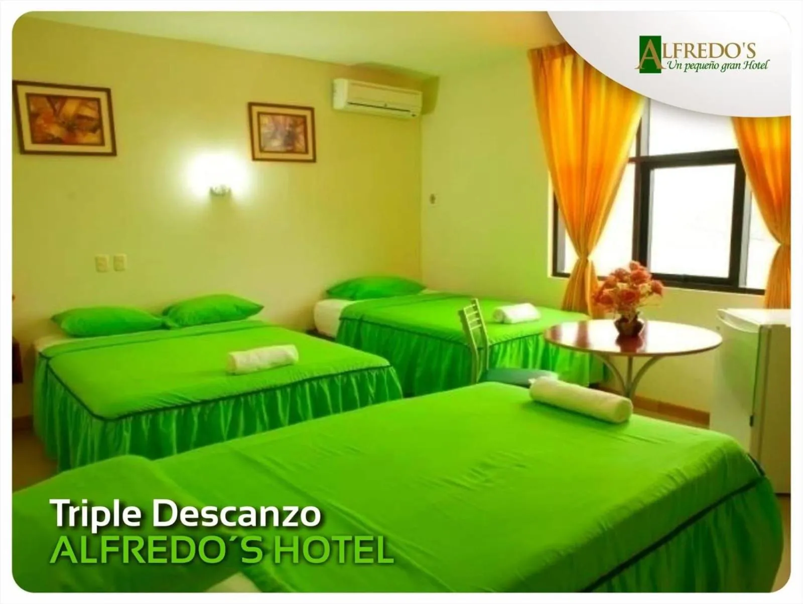 Bed in Hotel Alfredos