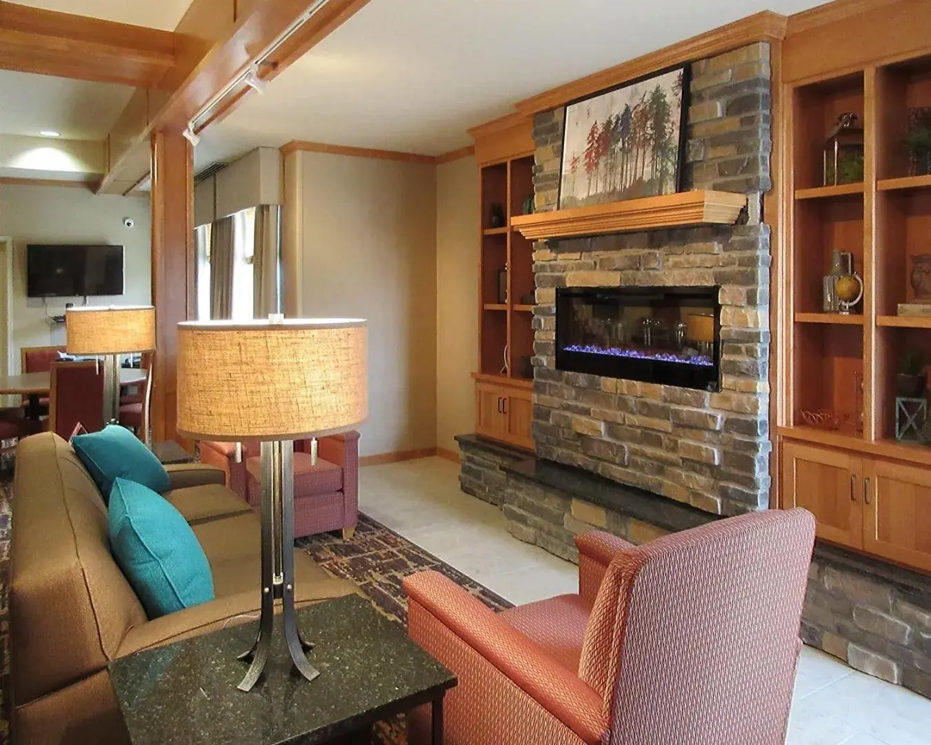 Lobby or reception in MainStay Suites Sidney - Medical Center Lobby or reception in MainStay Suites Sidney - Medical Center