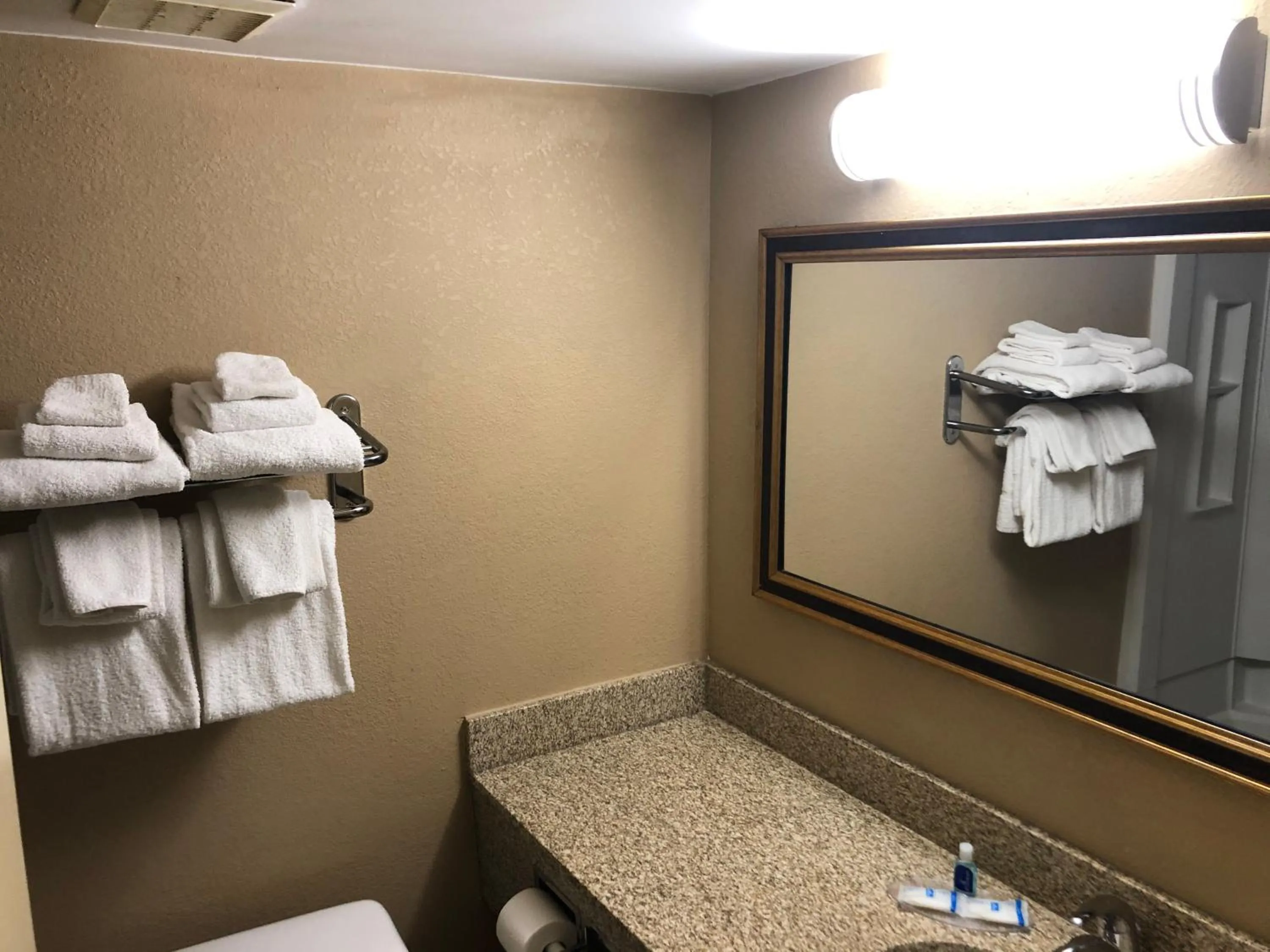 Bathroom in Rodeway Inn Joint Base Andrews Area