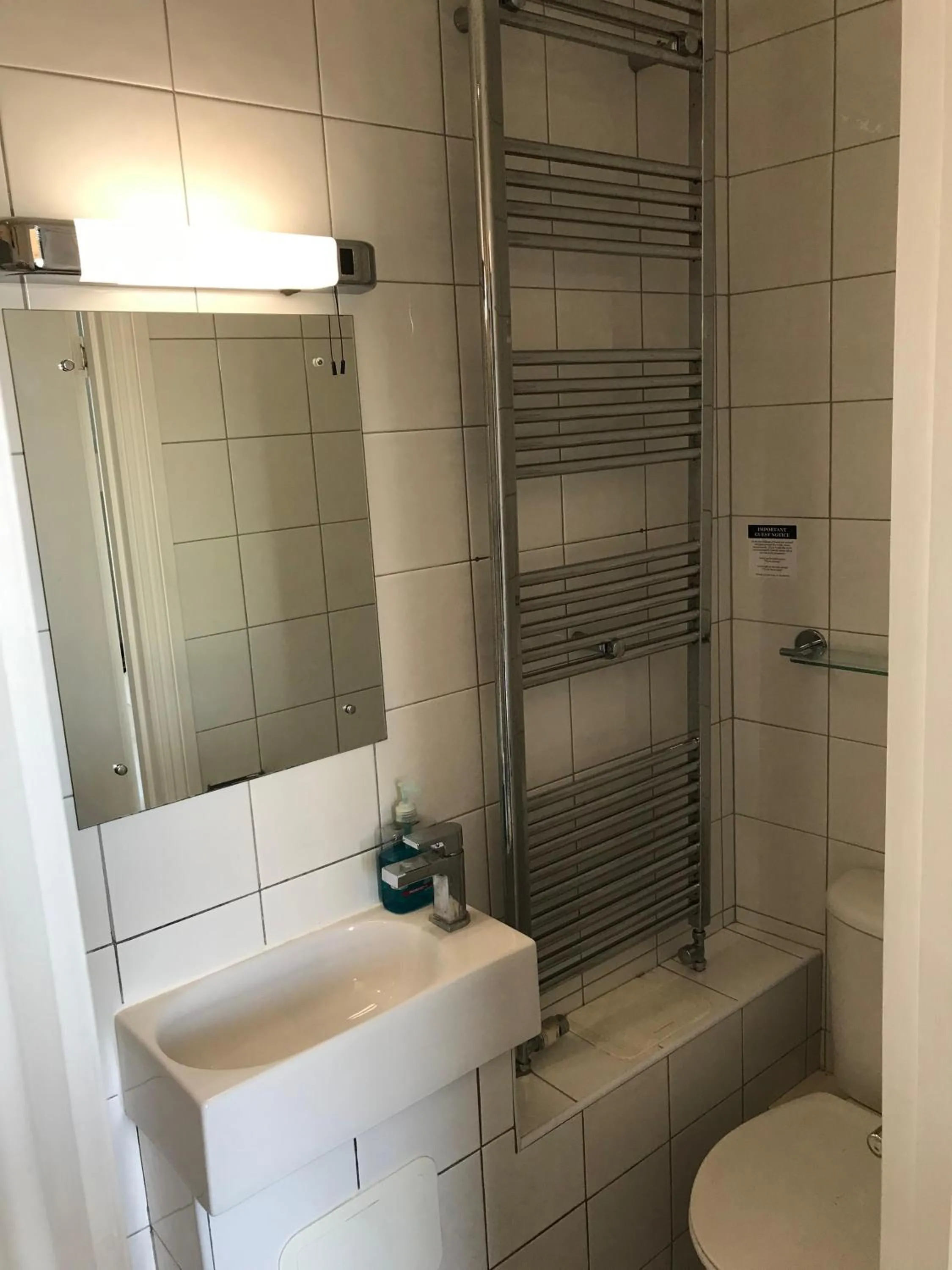 Shower in The George Hotel
