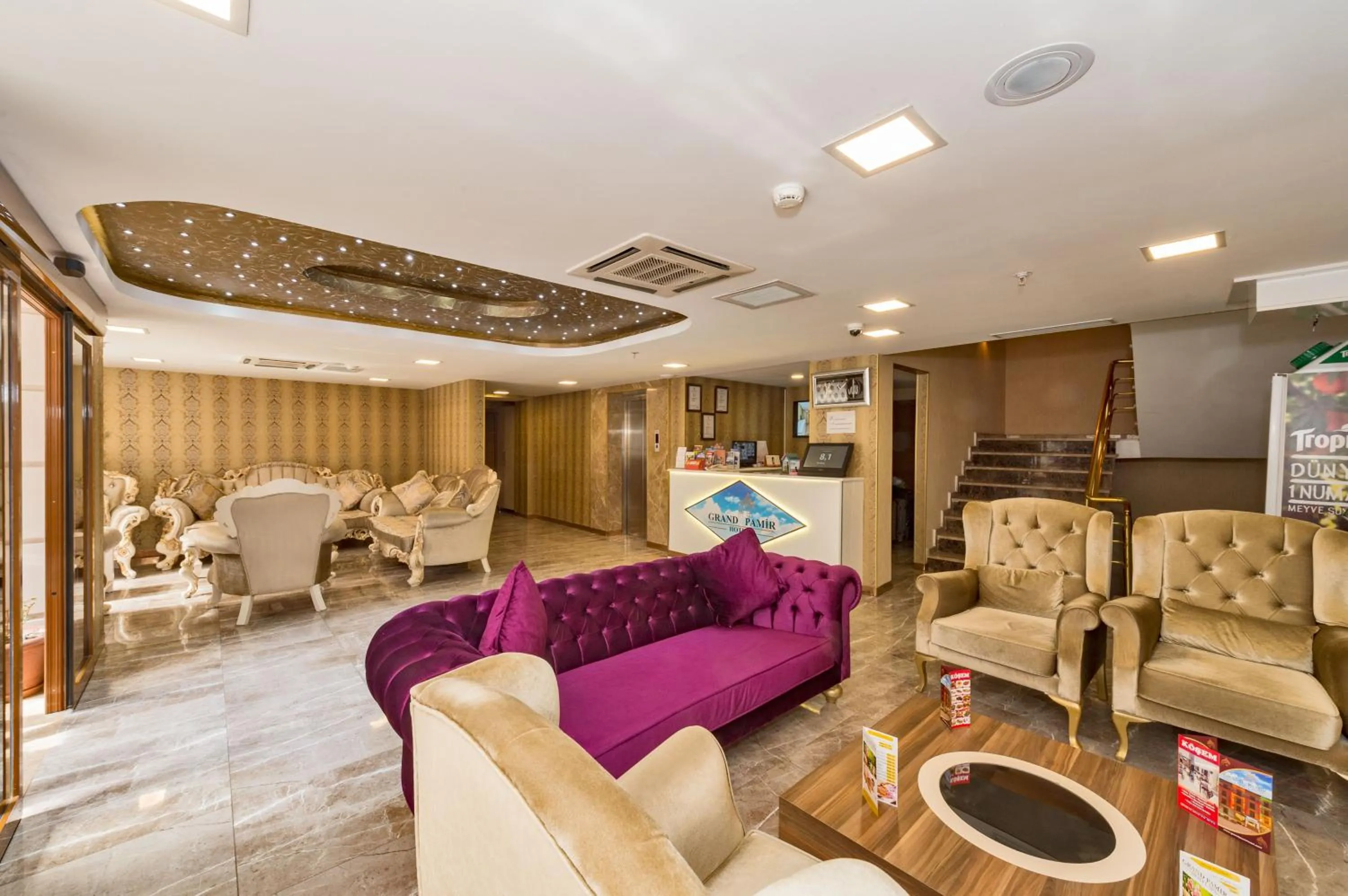 Lobby or reception in Grand Pamir Hotel