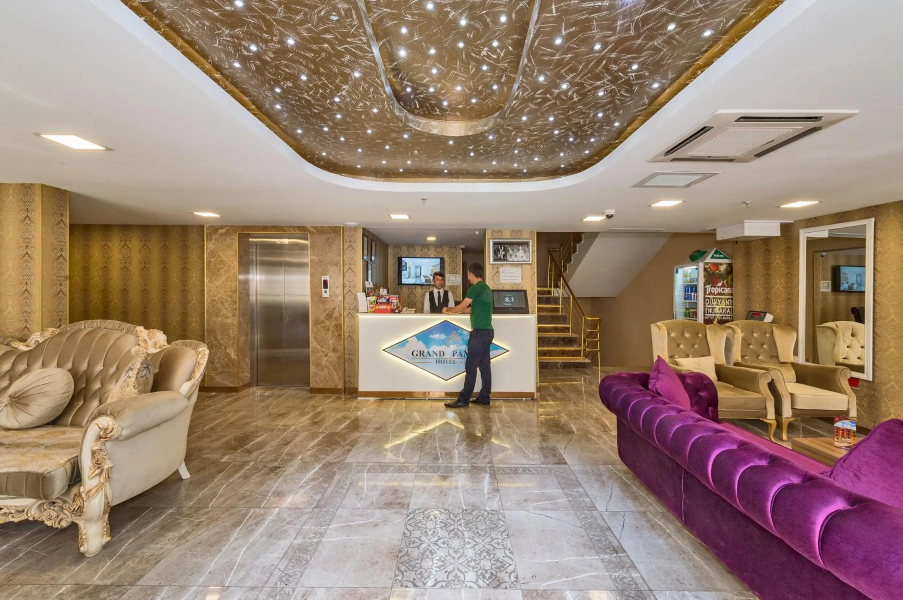 Lobby or reception in Grand Pamir Hotel