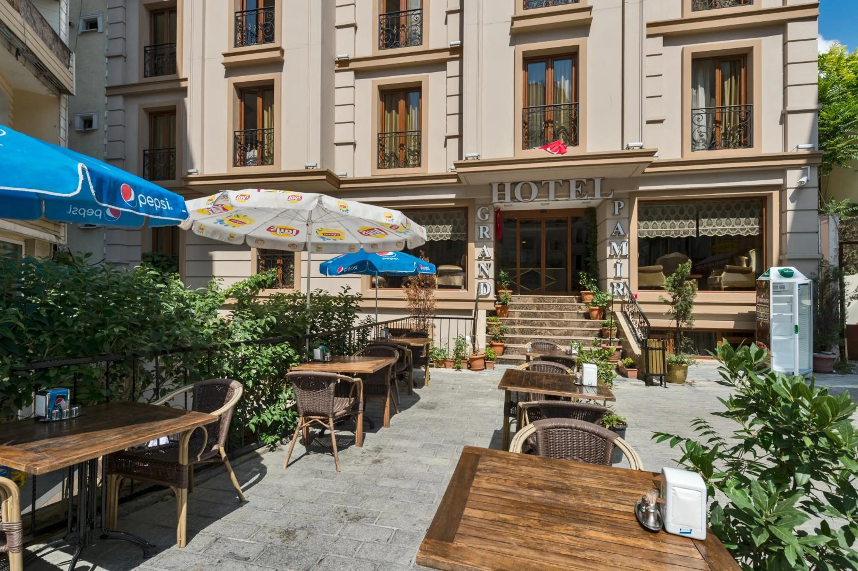 Garden in Grand Pamir Hotel