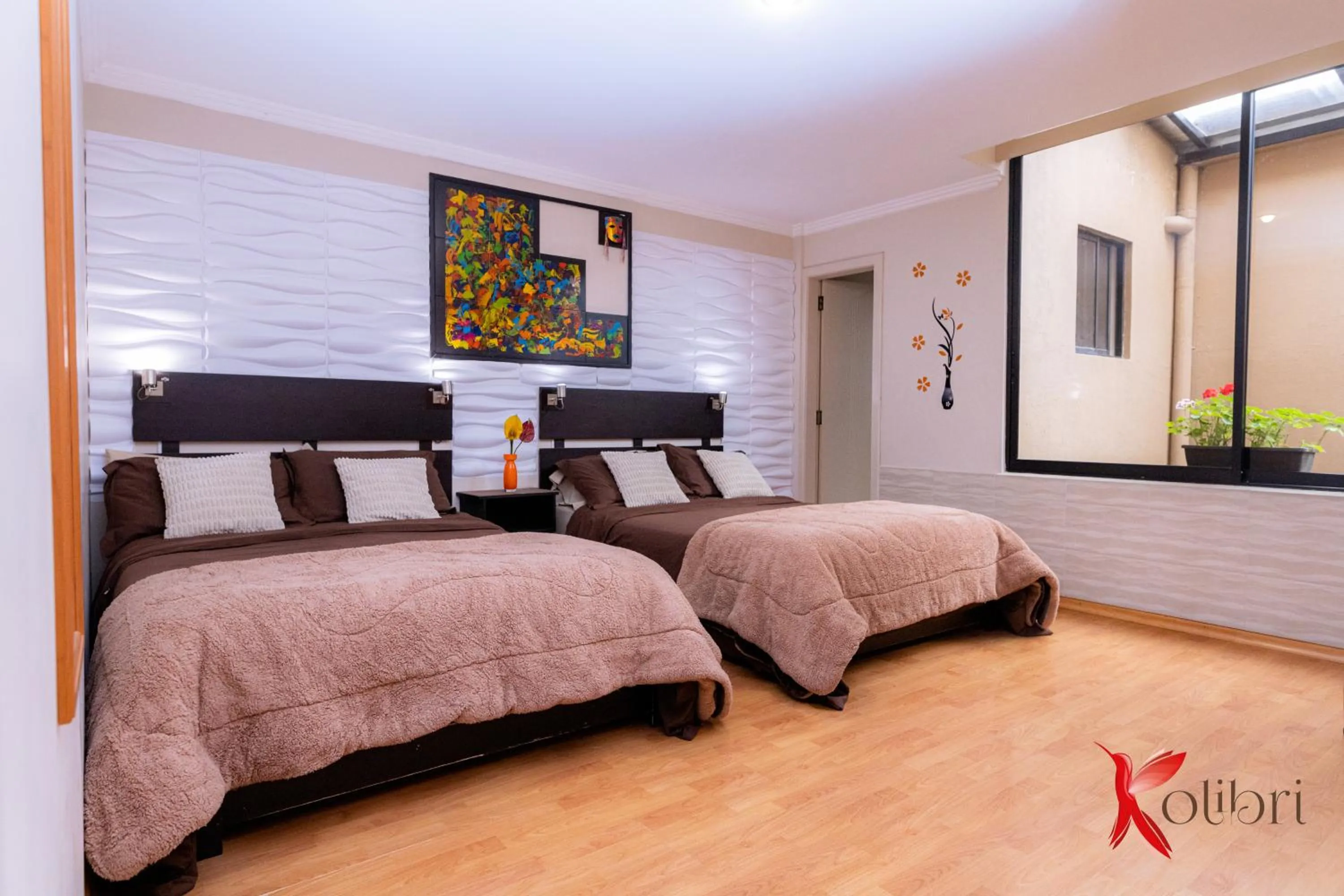 Bedroom, Bed in Hostal Kolibri B&B