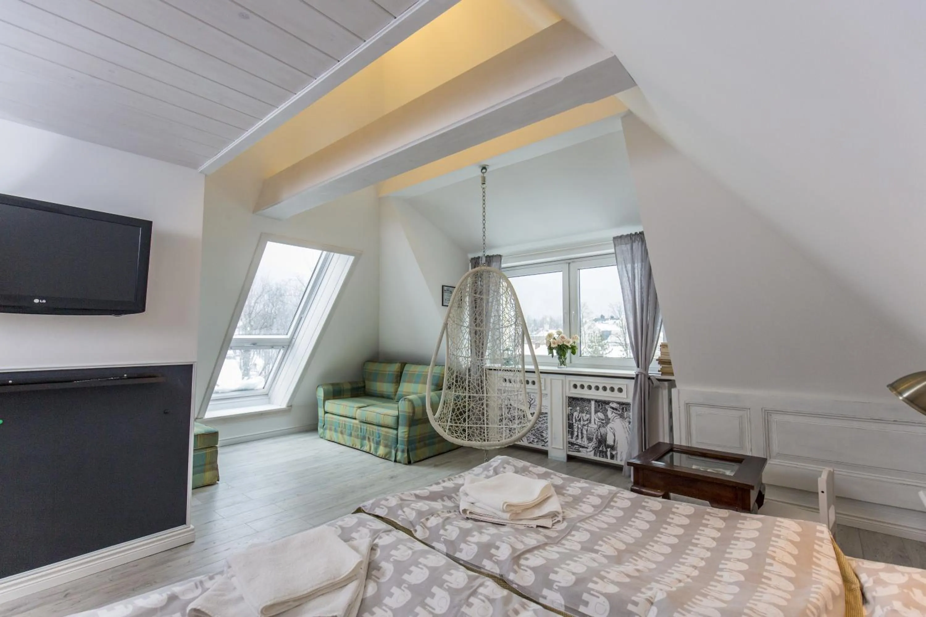 Living room, Bed in Willa Carlton