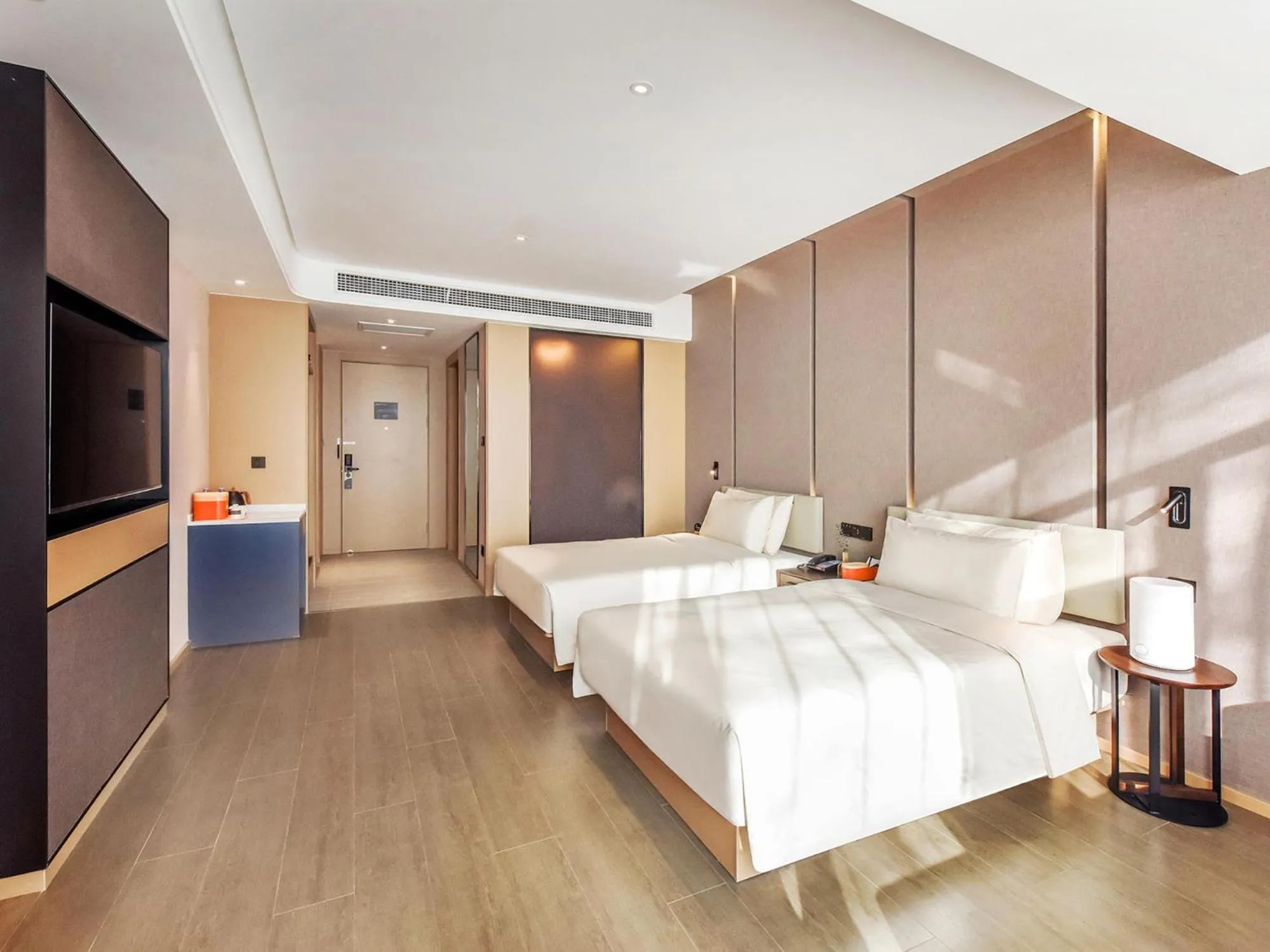 Bed in Atour Hotel Lanzhou East Market Metro Station Meteorological Bureau