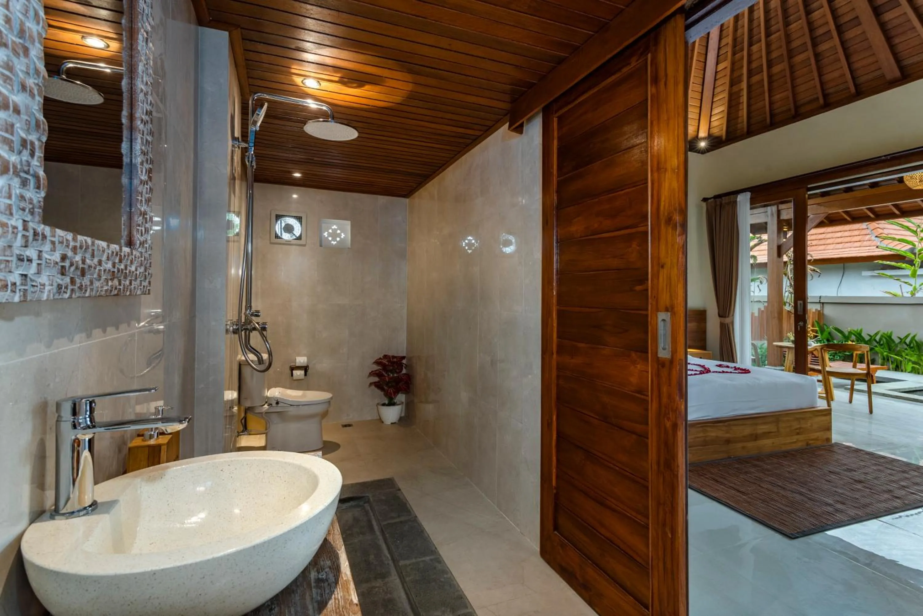 Bathroom in Umayonk Villa Ubud by Dhananjaya Hospitality